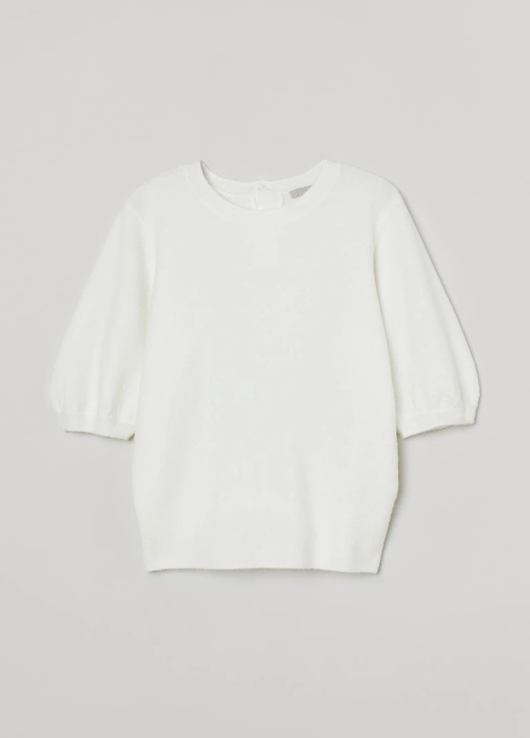 Белый демисезонный свитер H&M