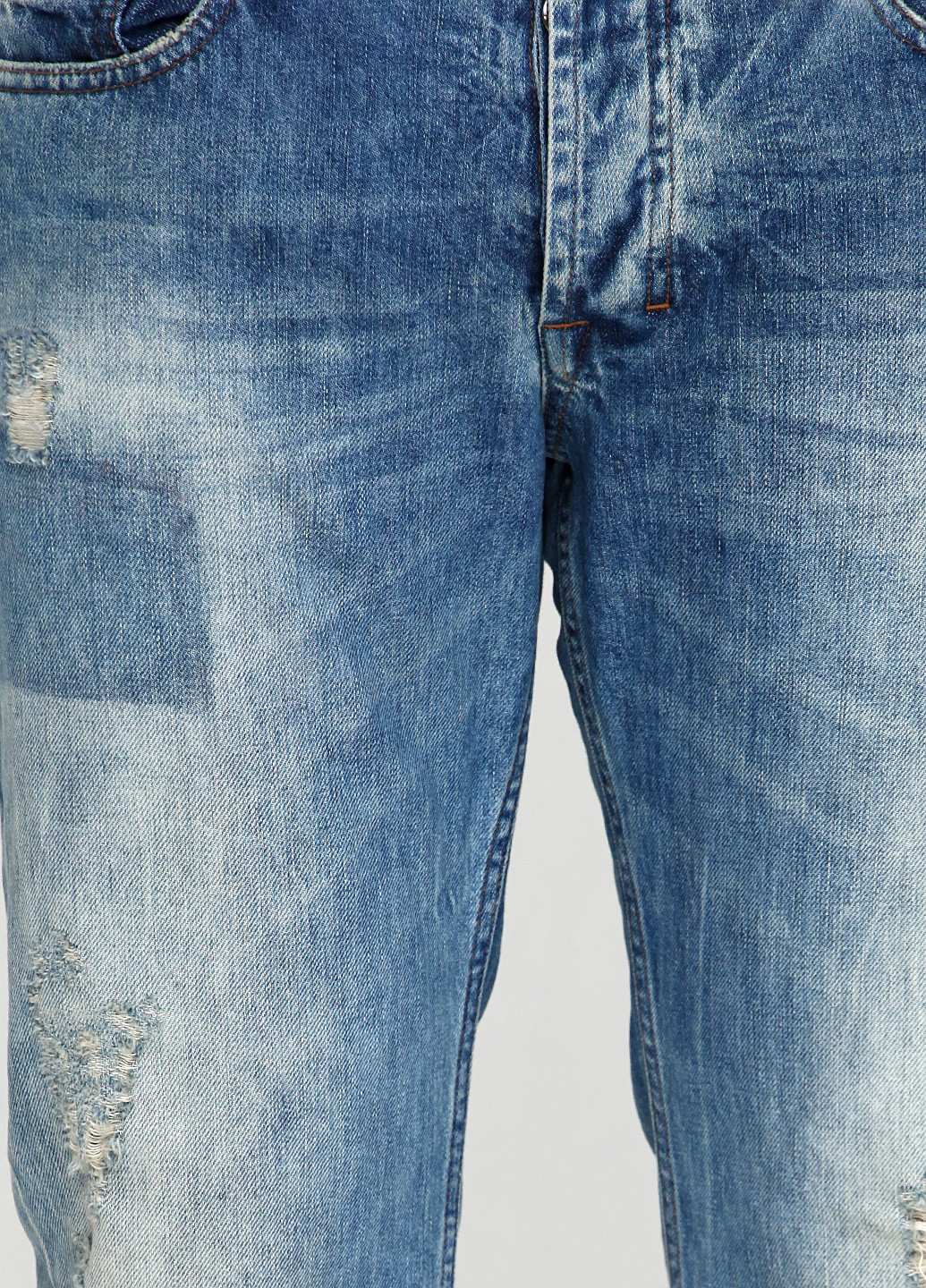 Голубые демисезонные прямые джинсы M.O.D.