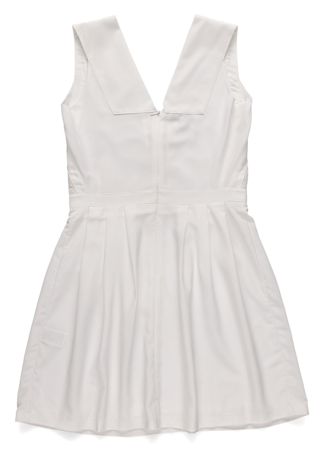 Білий кежуал, коктейльна сукня кльош Urban Touch однотонна