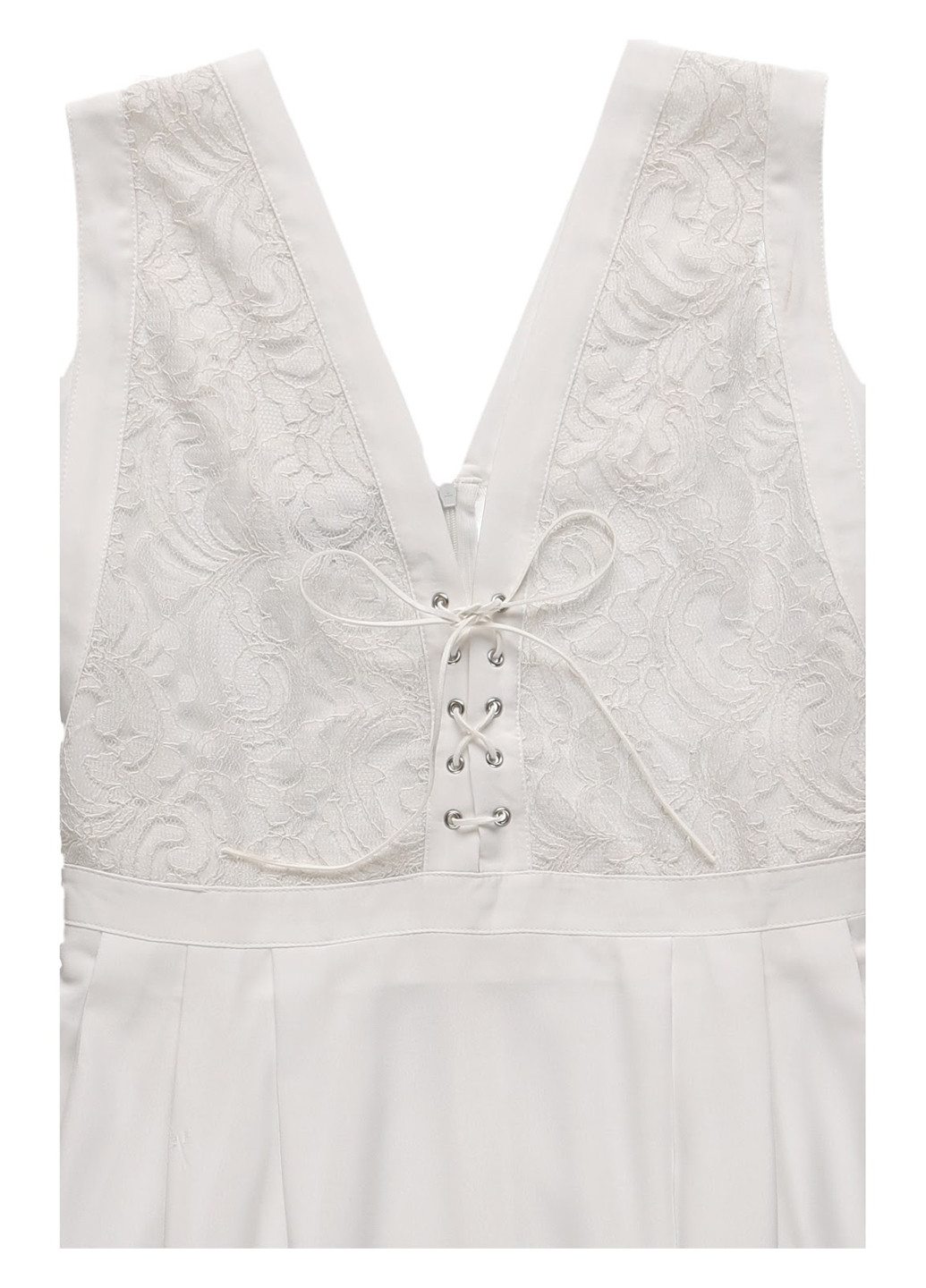 Білий кежуал, коктейльна сукня кльош Urban Touch однотонна