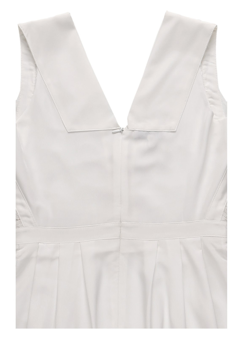 Білий кежуал, коктейльна сукня кльош Urban Touch однотонна