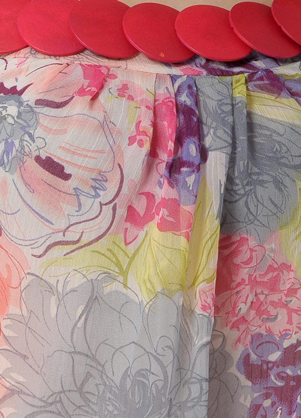 Фуксинова (кольору Фукія) кежуал сукня No Brand з абстрактним візерунком