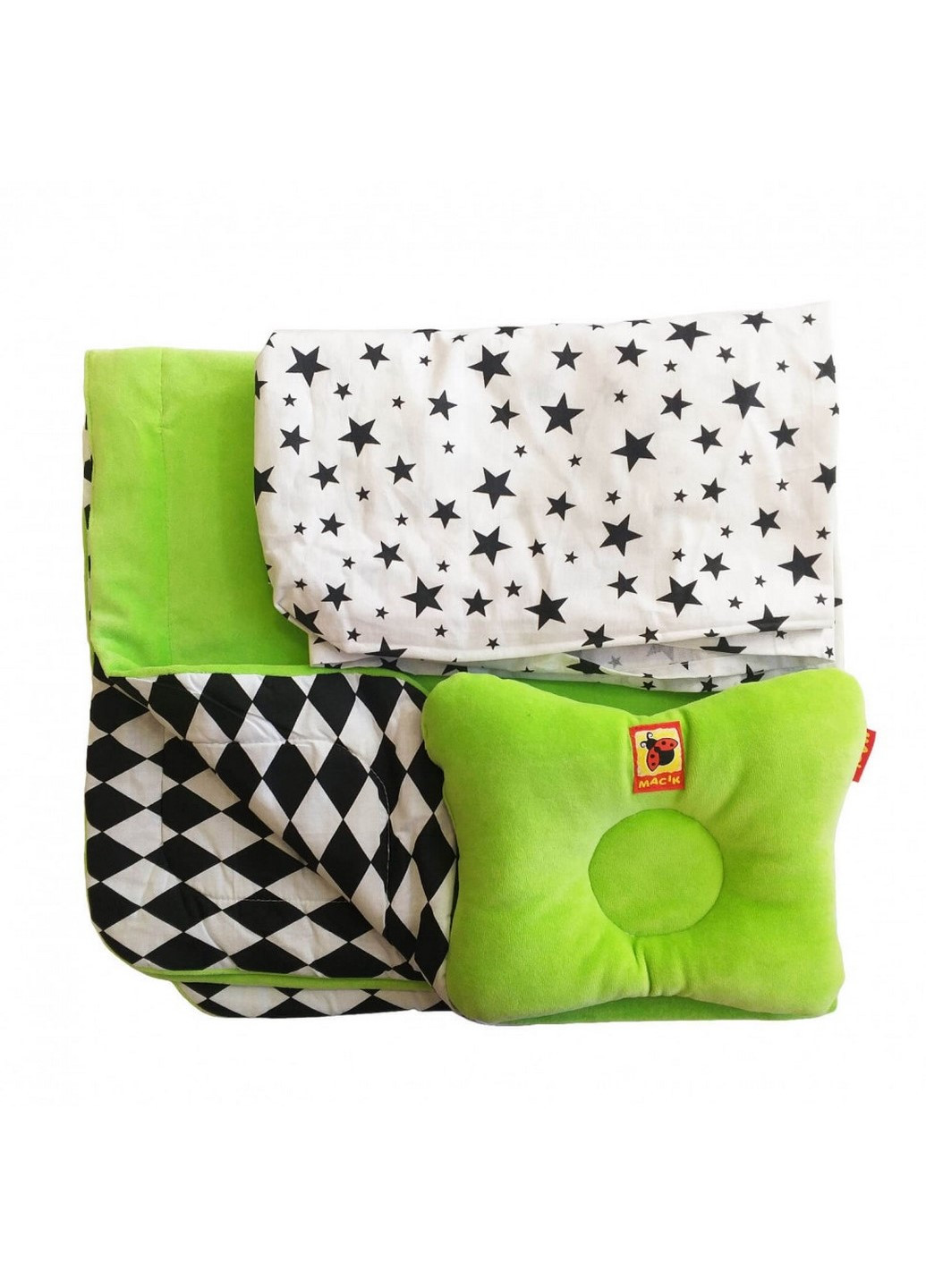 Дитячий постільний комплект Bed Set Newborn МС 110512-08 подушка + ковдру + простирадло Macik (242445110)