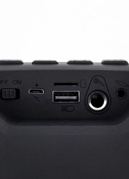 Портативна колонка F33 10Вт, USB, SD, FM радіо, Bluetooth, 1 мікрофон, ДК чорна (ЦУ-00033713) XPRO (254257038)