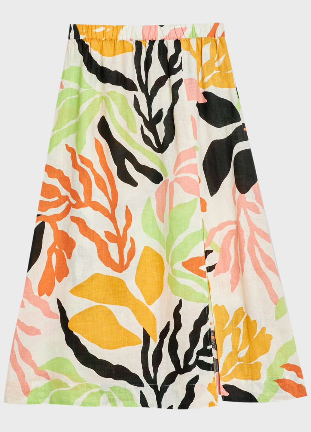 Желтая кэжуал с рисунком юбка Gant