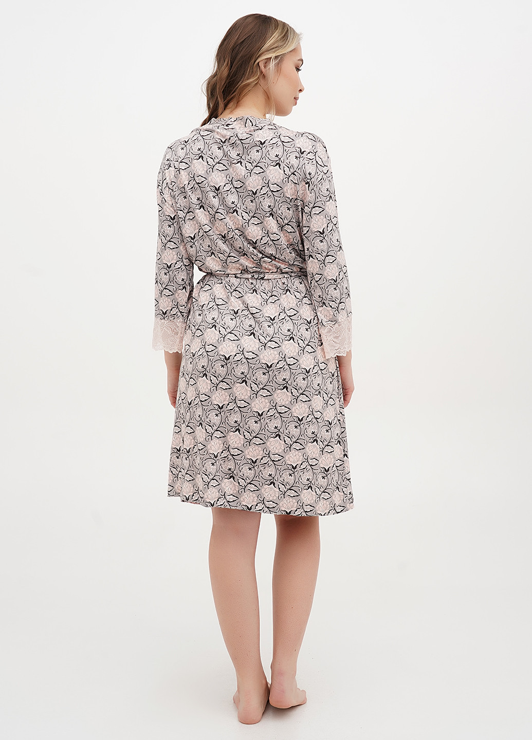 Комбінований демісезонний комплект (нічна сорочка, халат) Cotpark