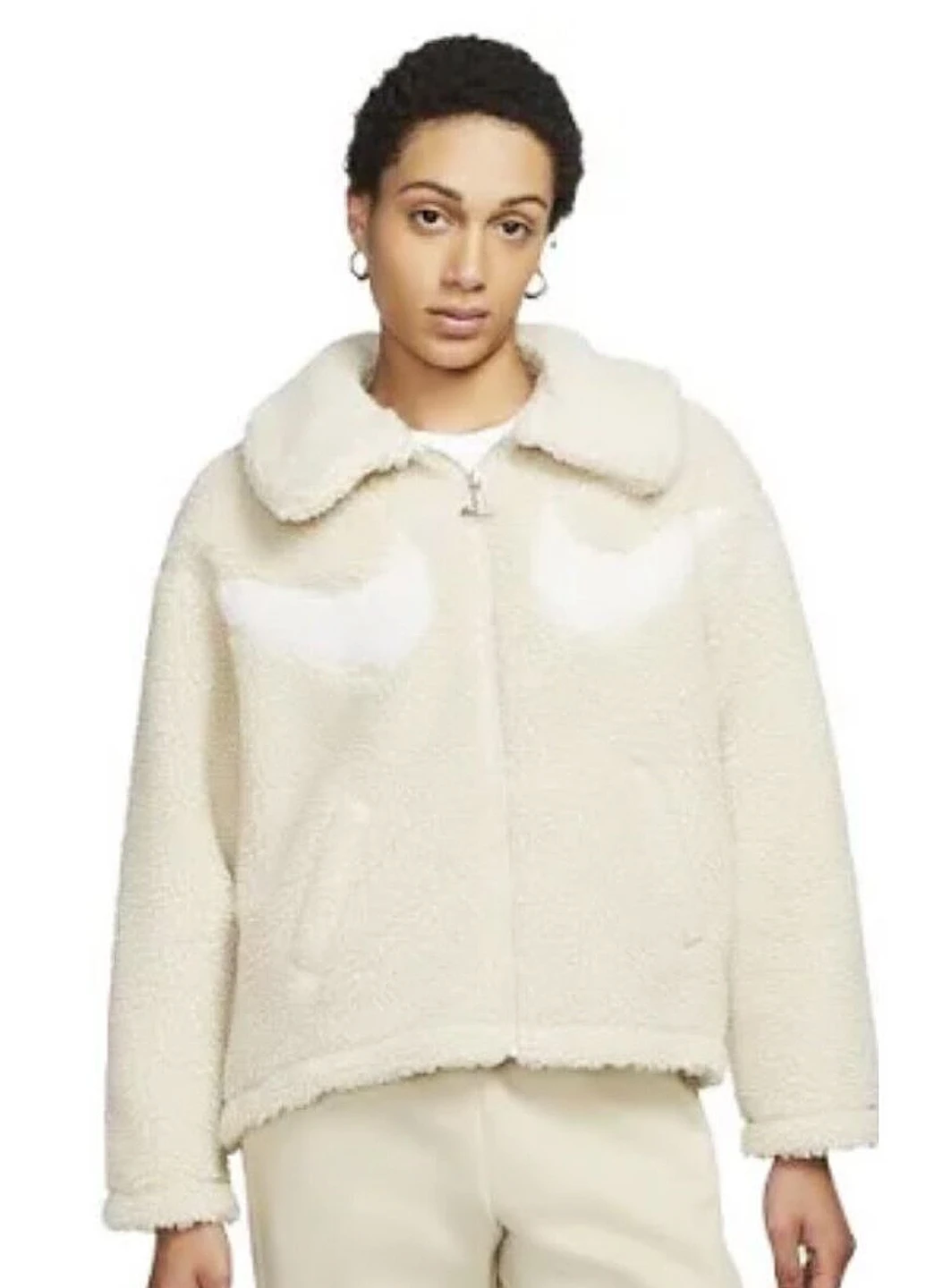 Кремова демісезонна куртка dd5620-206 Nike SWOOSH FULL-ZIP JACKE