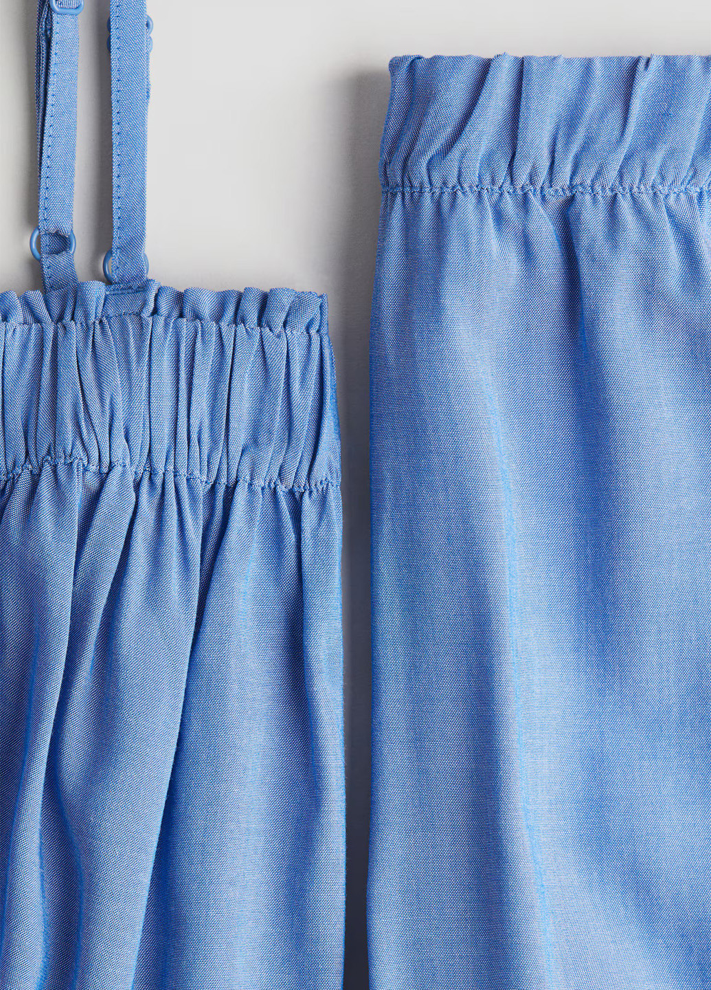 Голубые кэжуал демисезонные прямые брюки H&M