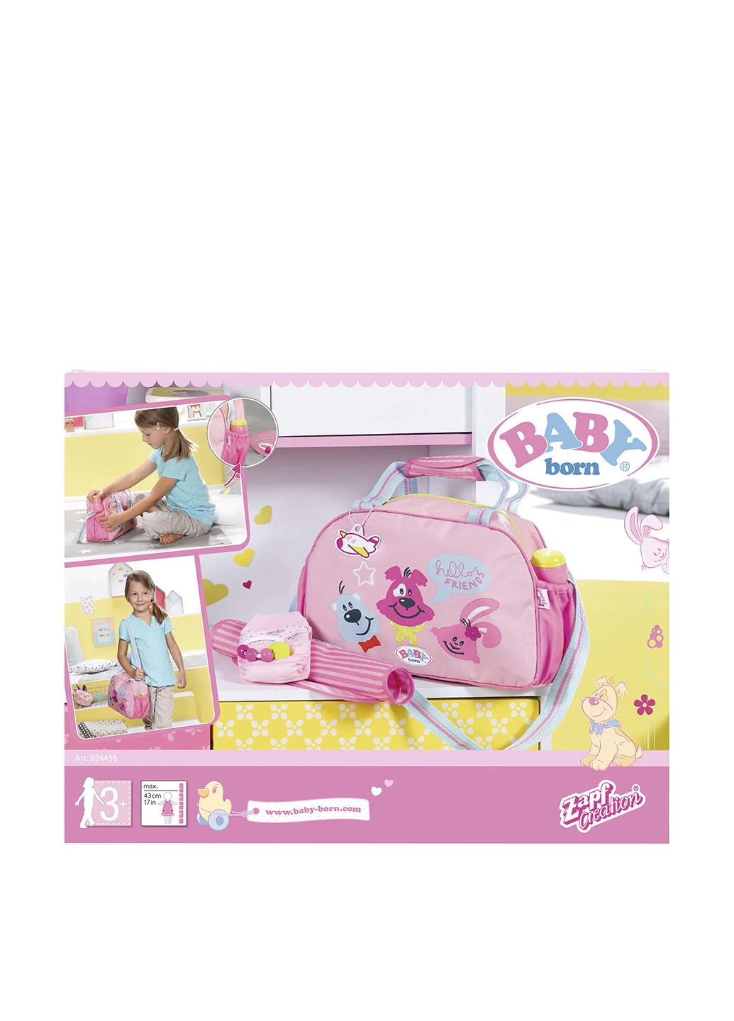 Сумка для куклы BABY BORN - МАМИНА ЗАБОТА (с аксессуарами) Zapf (82735742)