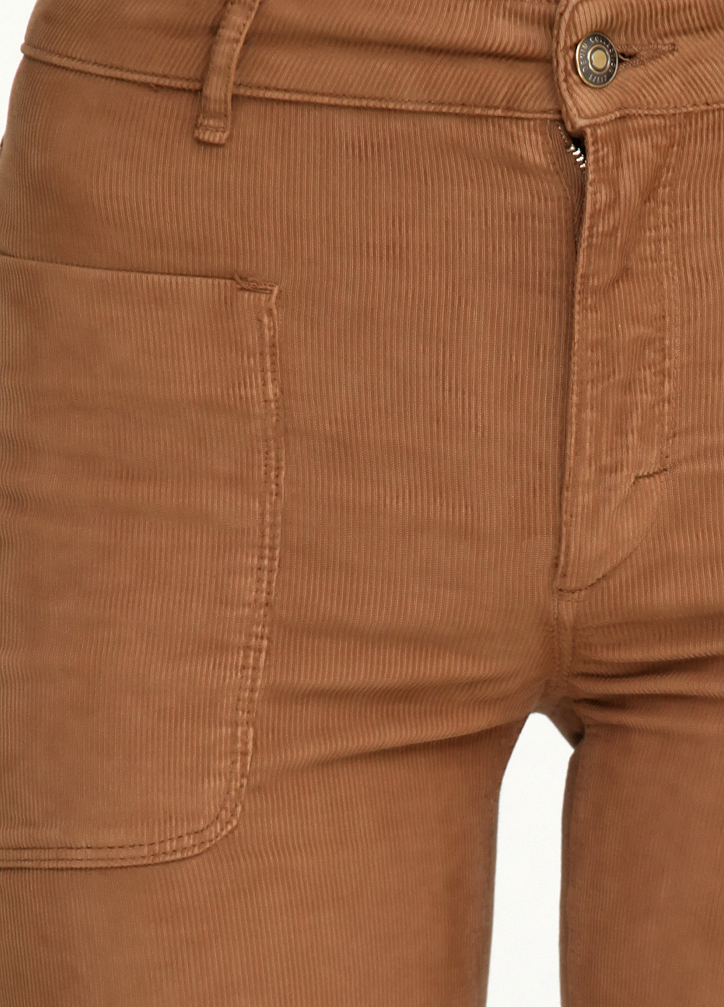 Горчичные кэжуал демисезонные прямые брюки Zara