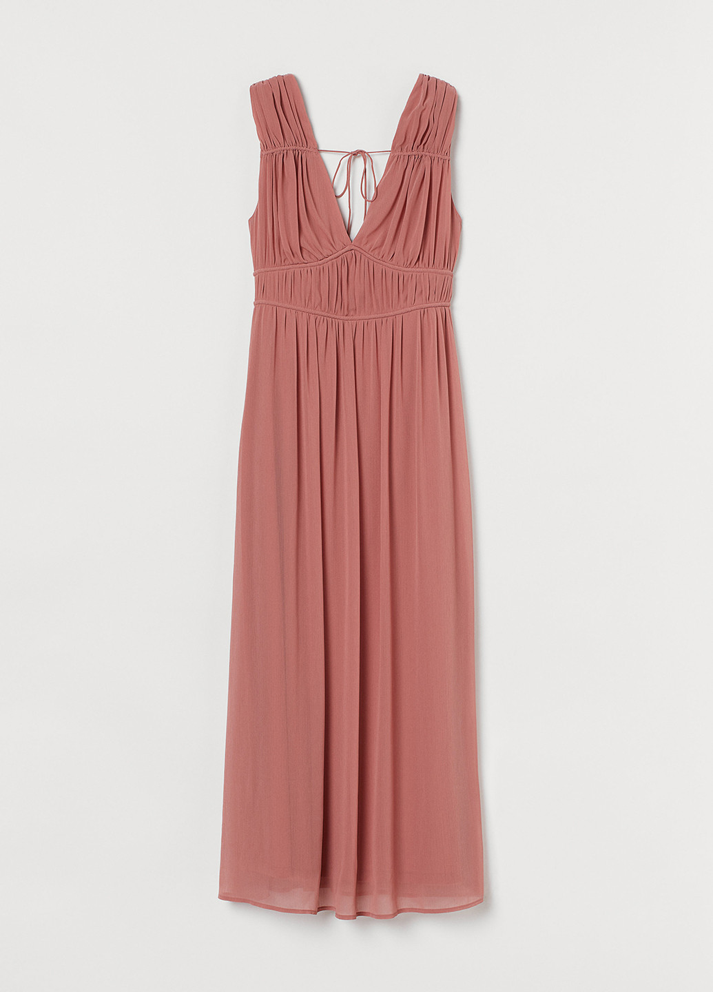 Світло-рожева вечірня сукня в грецькому стилі H&M однотонна