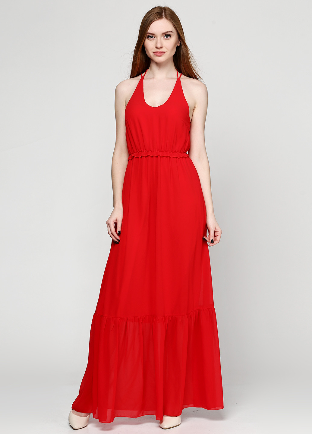 Красное кэжуал платье Y.A.S