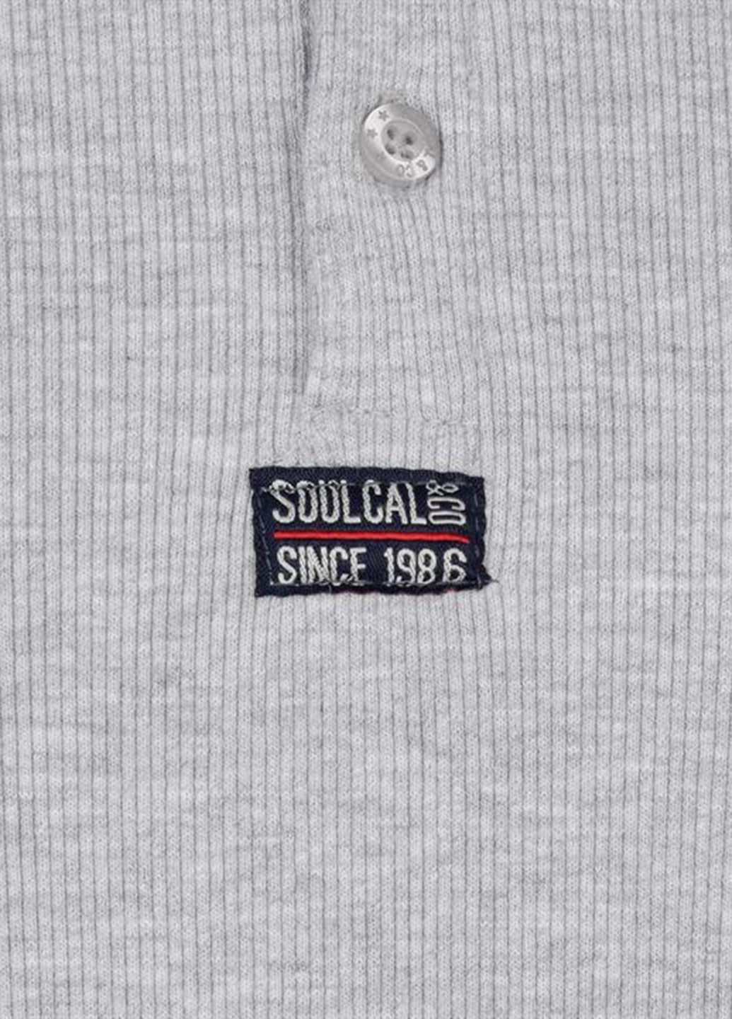 Лонгслив Soulcal & Co меланж сірий кежуали