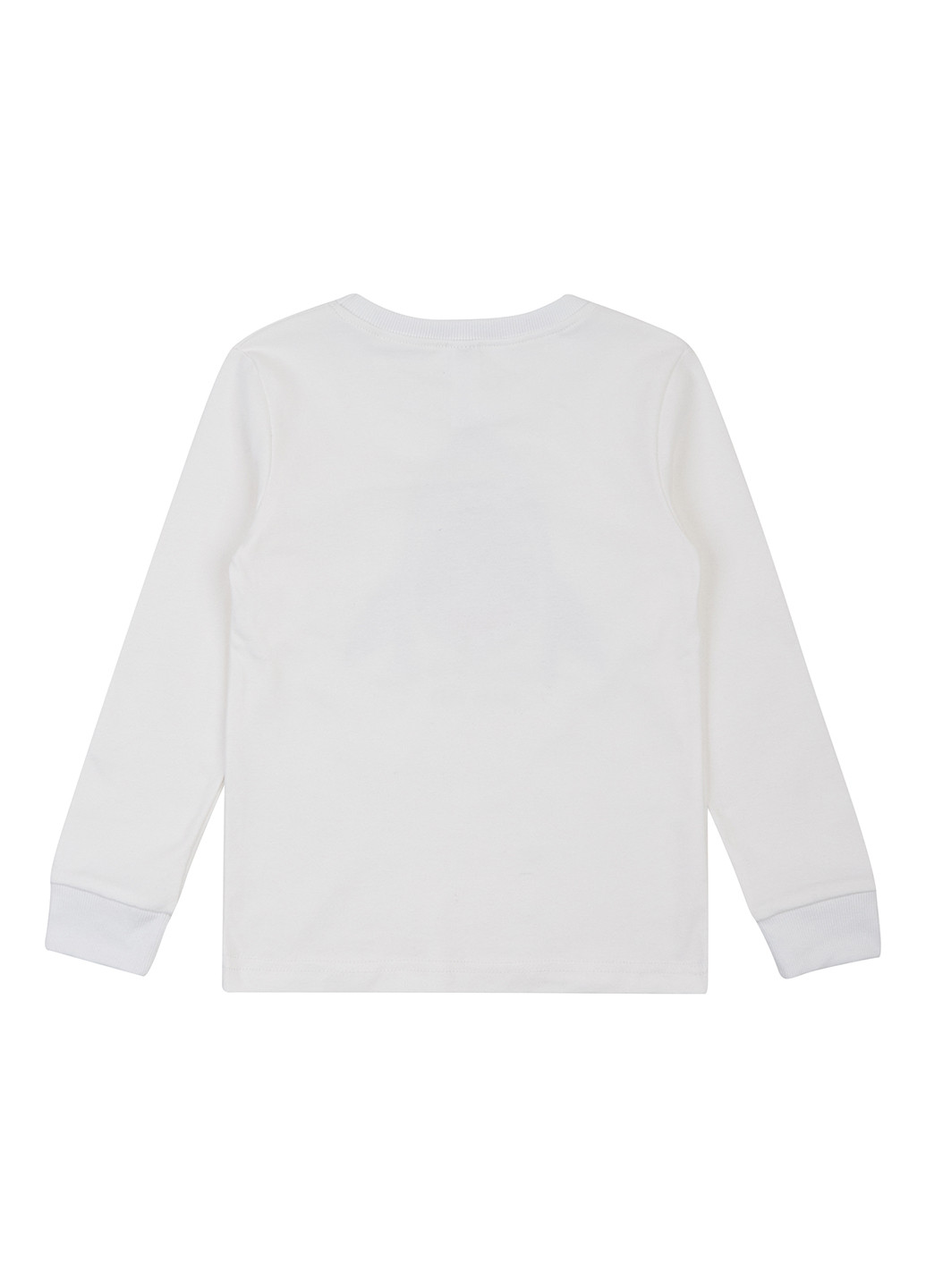 Белый демисезонный кэжуал лонгслив Garnamama с рисунком