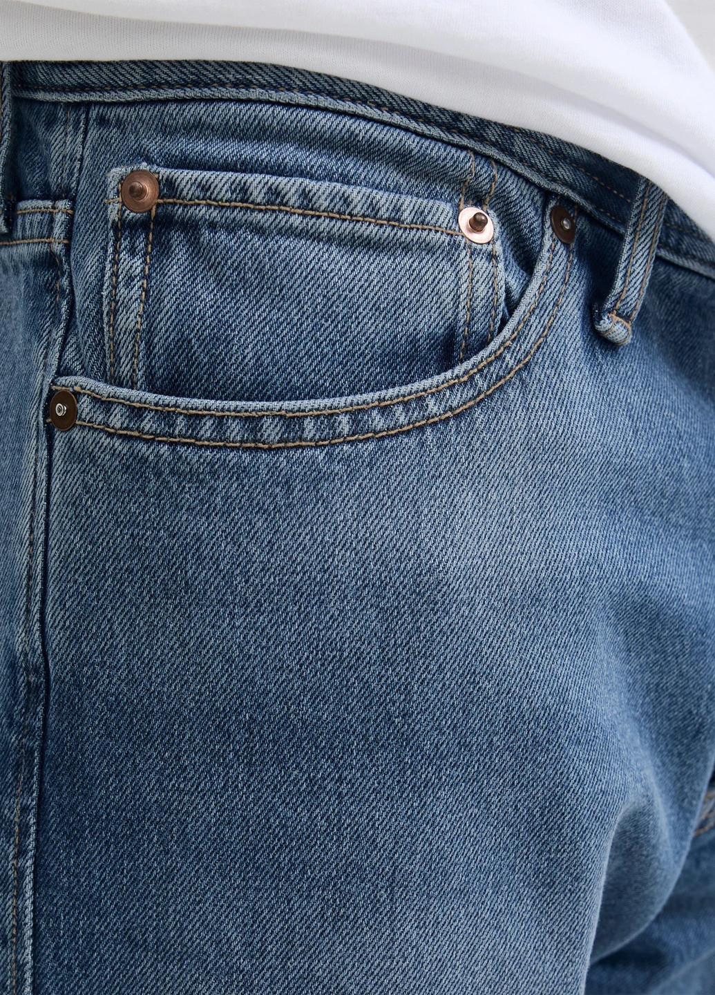 Синие демисезонные регюлар фит джинсы Jack & Jones