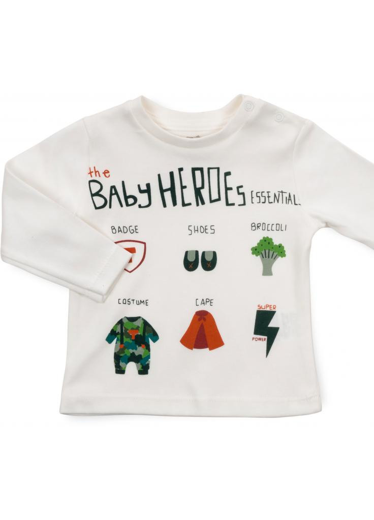 Серый демисезонный костюм десткий "baby heroes" (2684-74b-green) Tongs