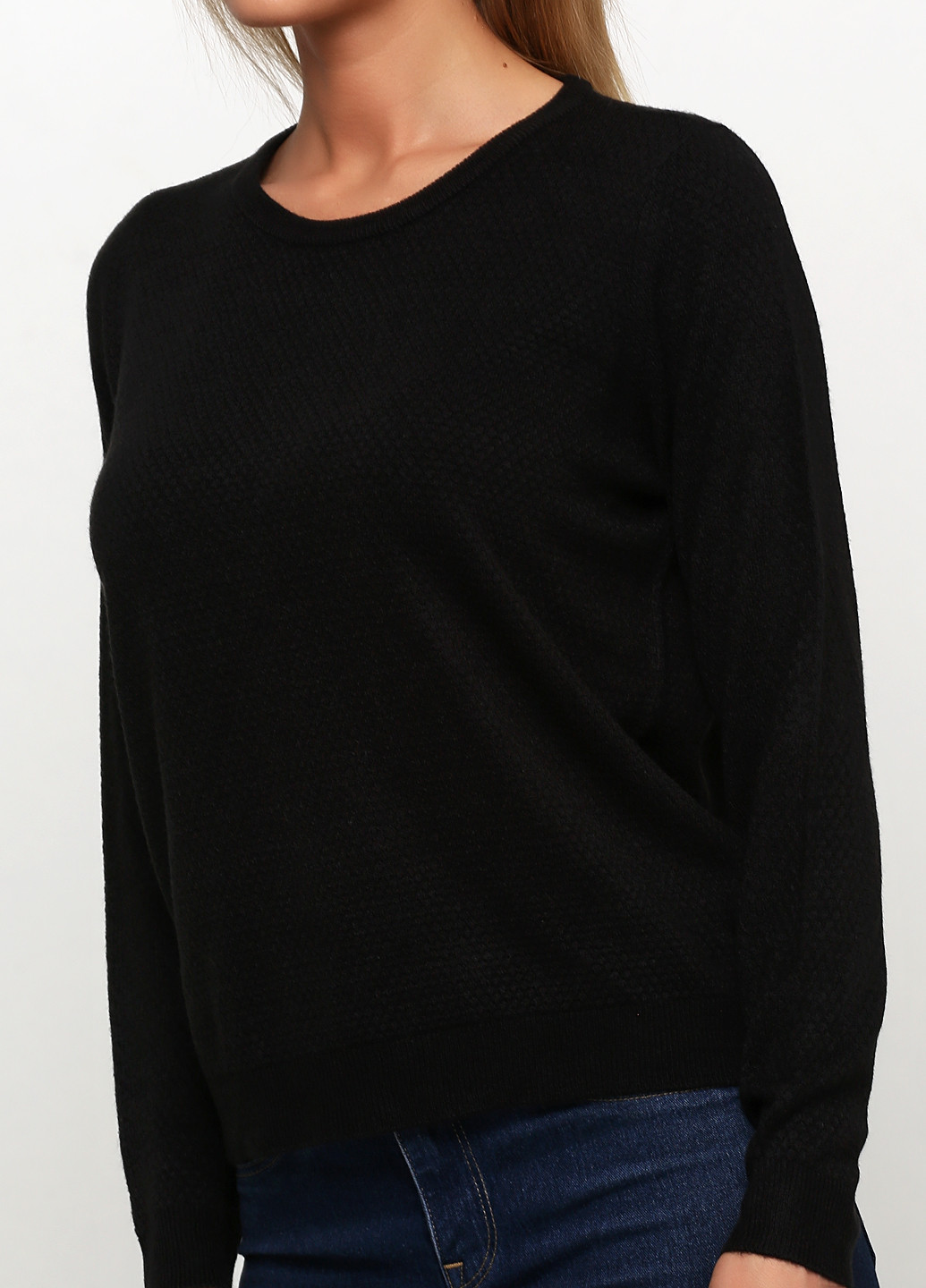 Черный демисезонный свитер джемпер Jacqueline de Yong