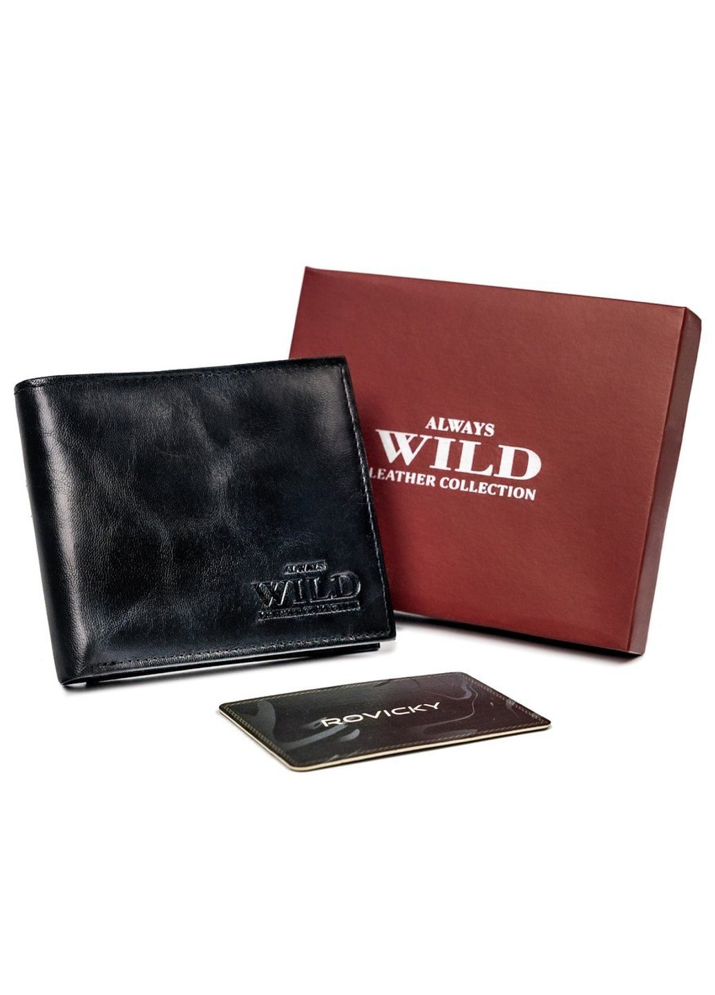 Кошелек мужской кожаный N2002-VTK-BOX Always Wild (254314720)