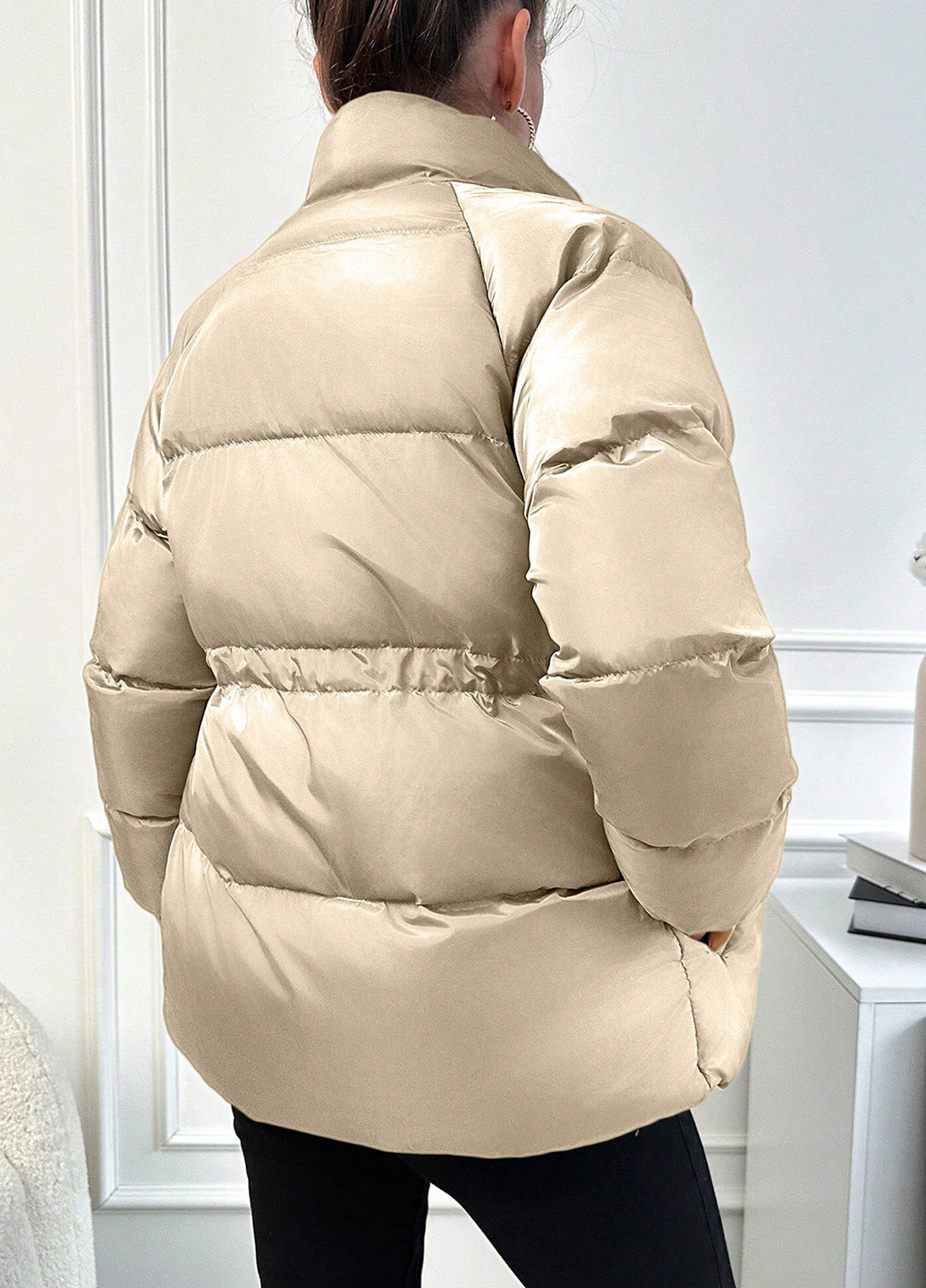 Світло-бежева зимня куртка Melissa