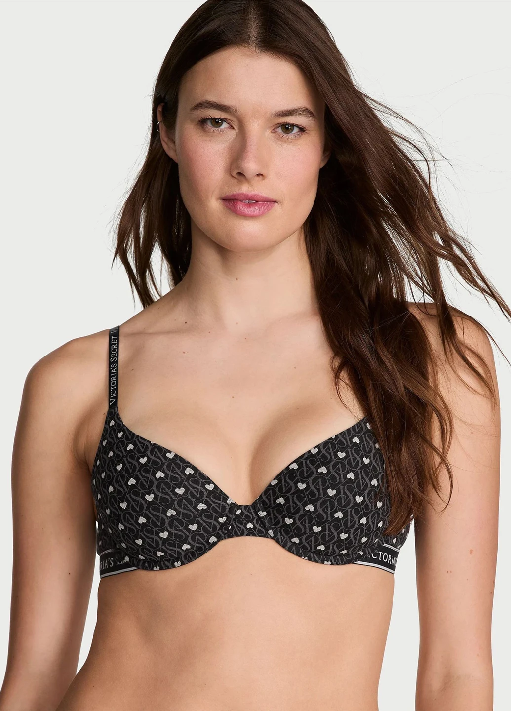 Чорний демісезонний комплект (бюстгальтер, трусики) Victoria's Secret