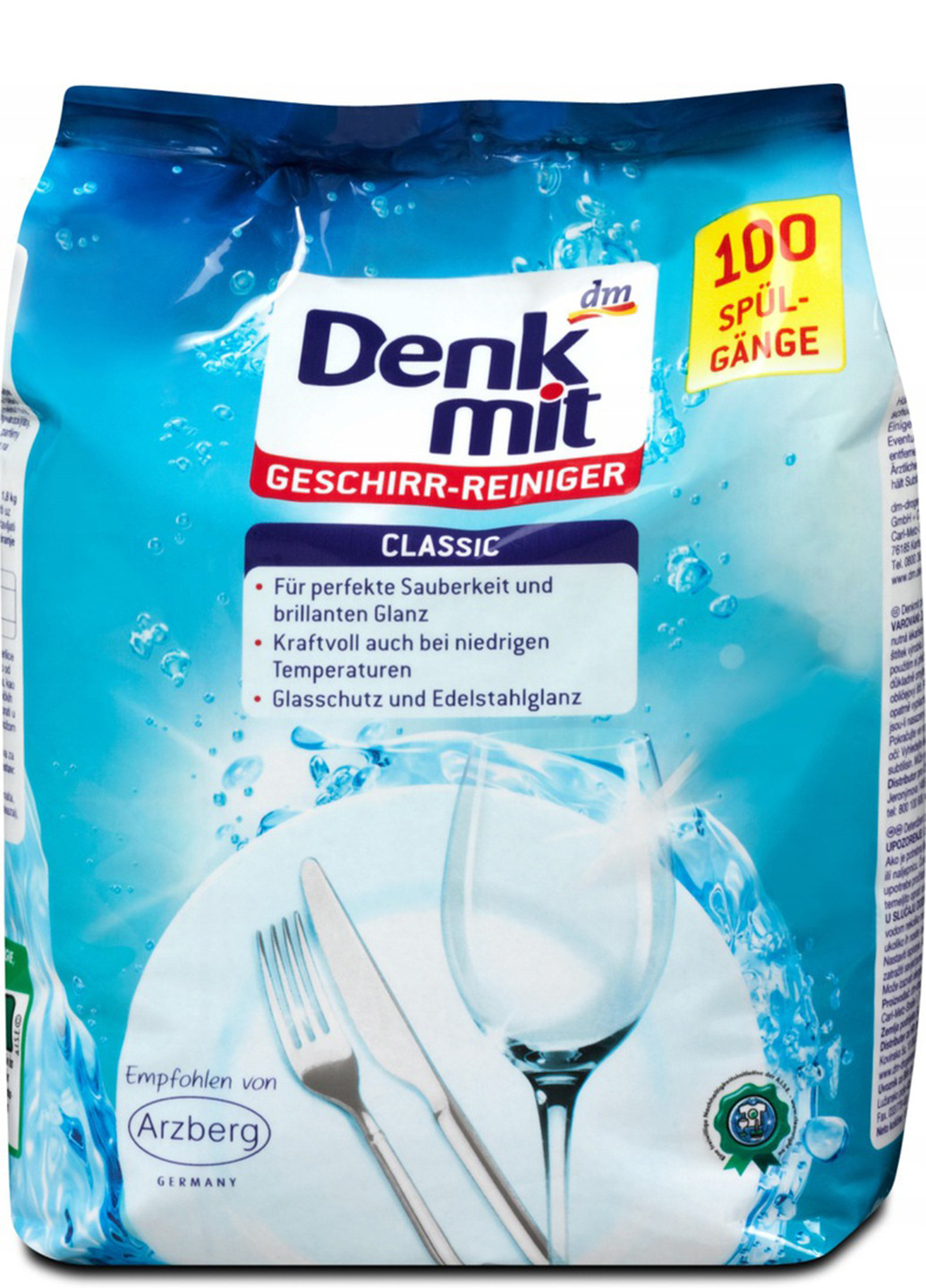 Порошок для посудомоечной машины Classic 1.8 кг Denkmit (254661150)