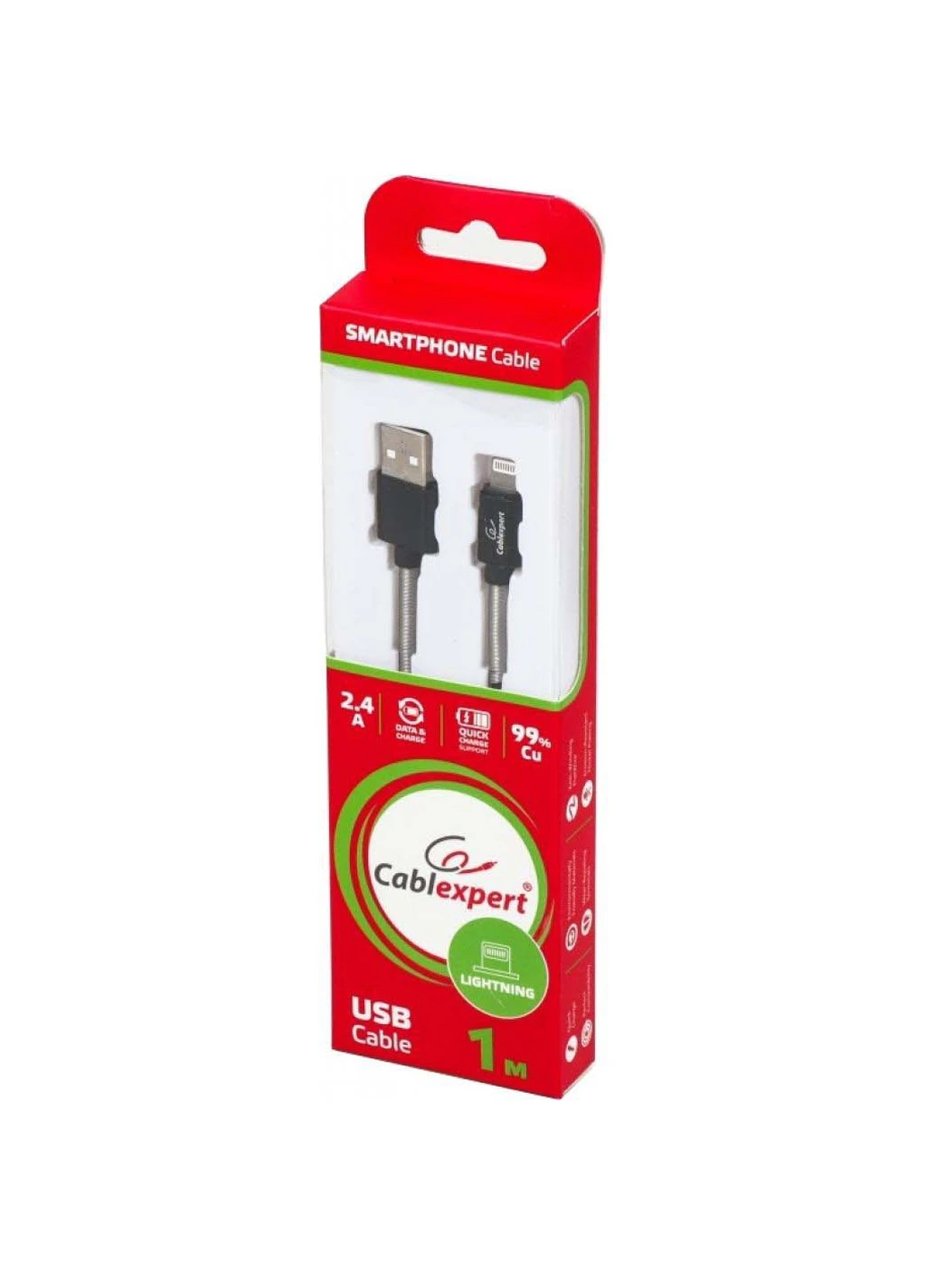 Дата кабель (CCPB-L-USB-06BK) Cablexpert USB 2.0 AM to Lightning 1.0m (239382769)