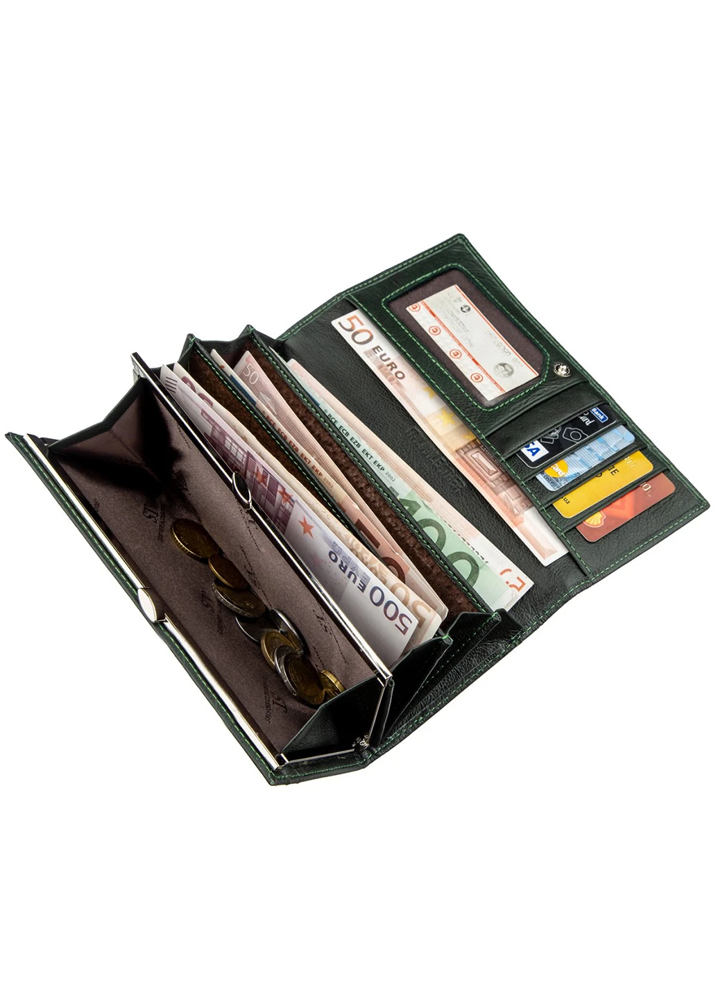 Женский кожаный кошелек 18,5х9 см st leather (252132299)