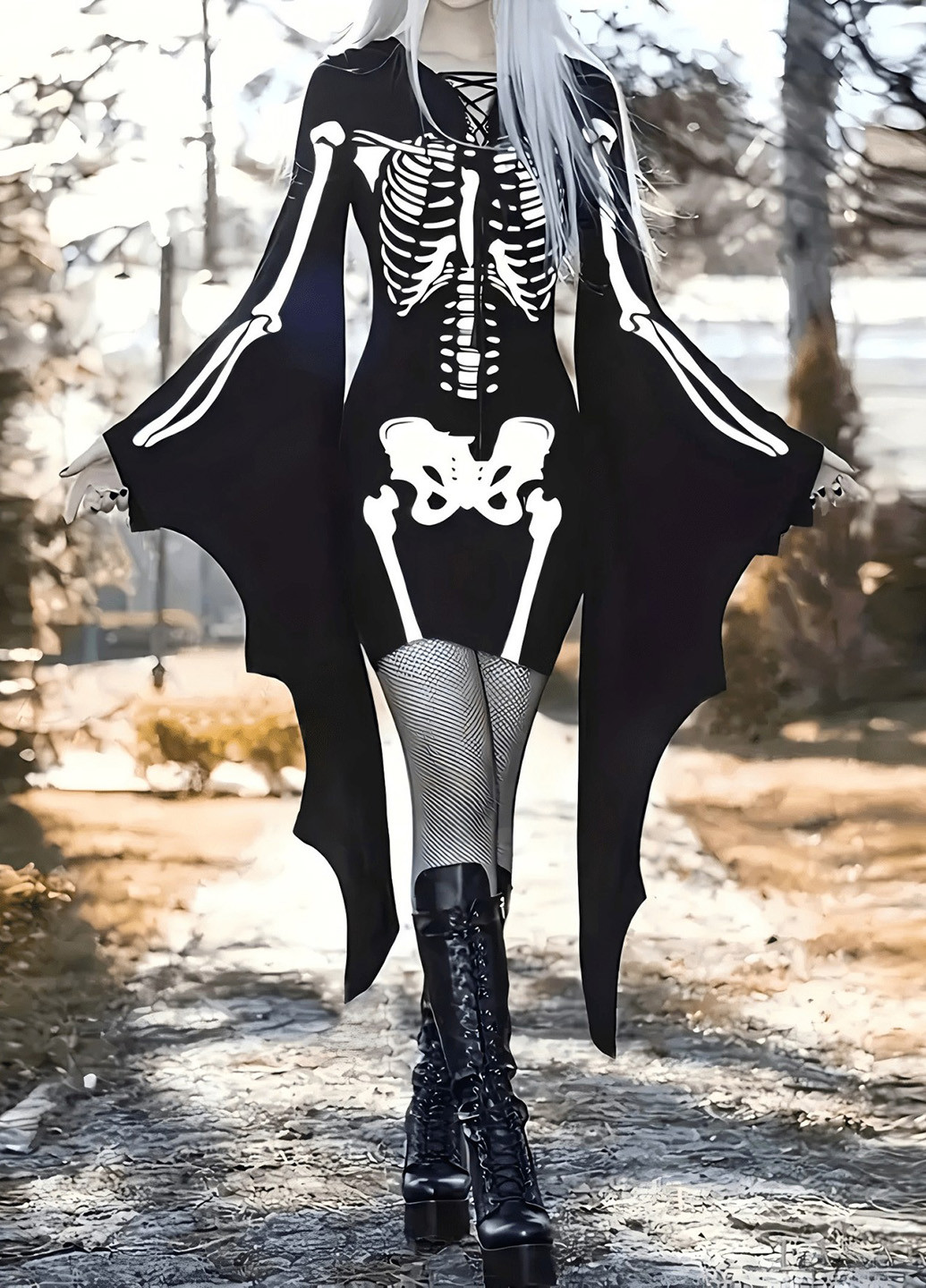 Черное праздничный, карнавальный платье а-силуэт, футляр SHEIN с рисунком