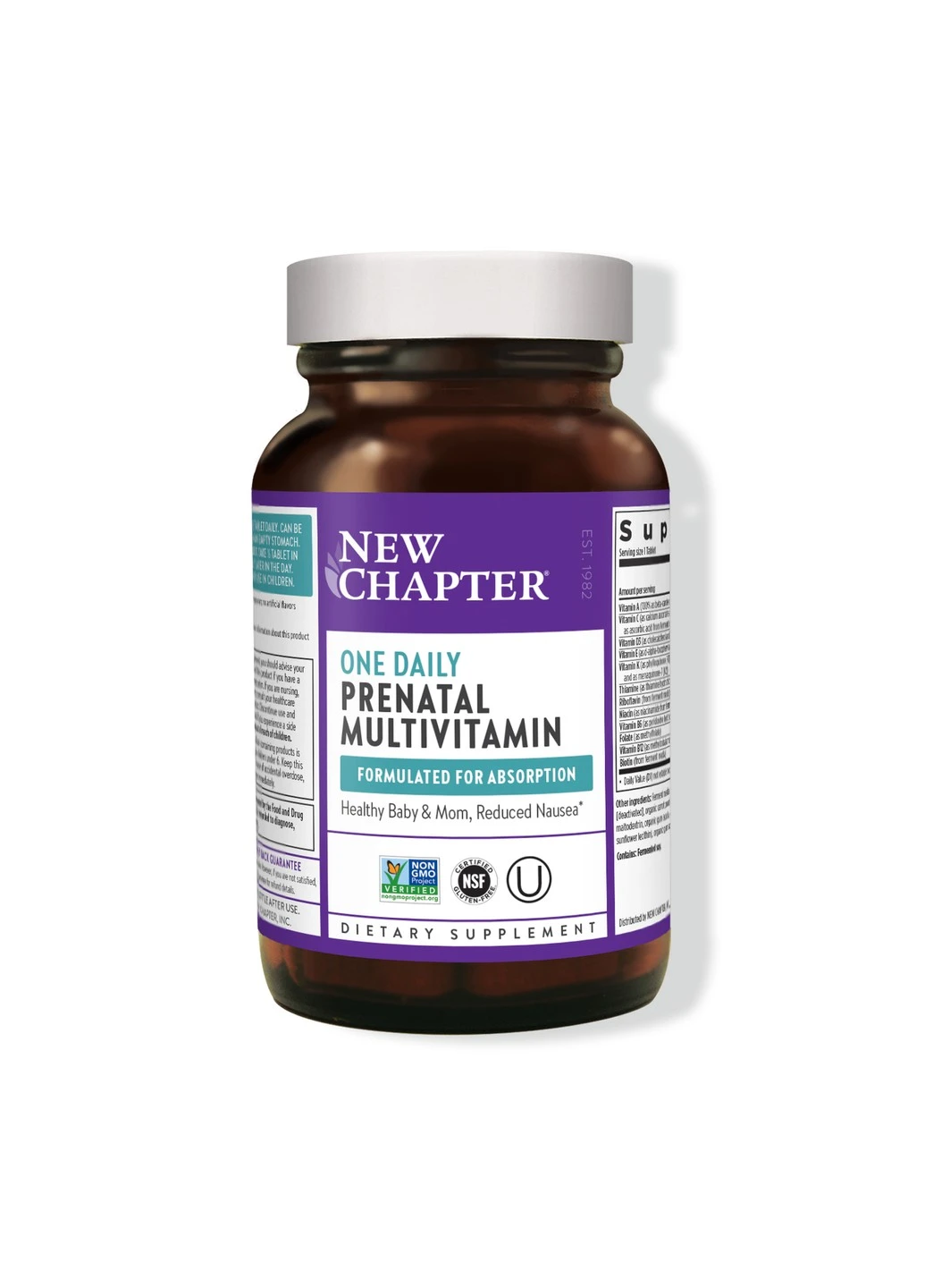 Щоденні Мультівітаміни для вагітних, One Daily Prenatal Multivitamin,, 30 вегетаріанських капсул New Chapter (255408014)