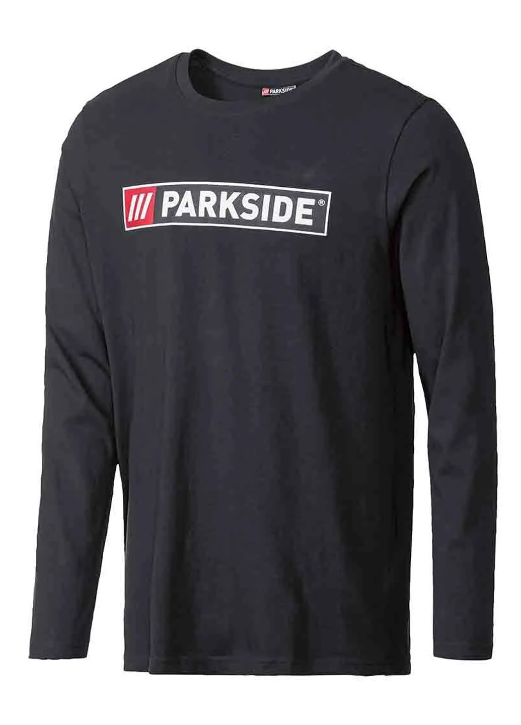 Черный демисезонный кэжуал лонгслив Parkside с логотипом