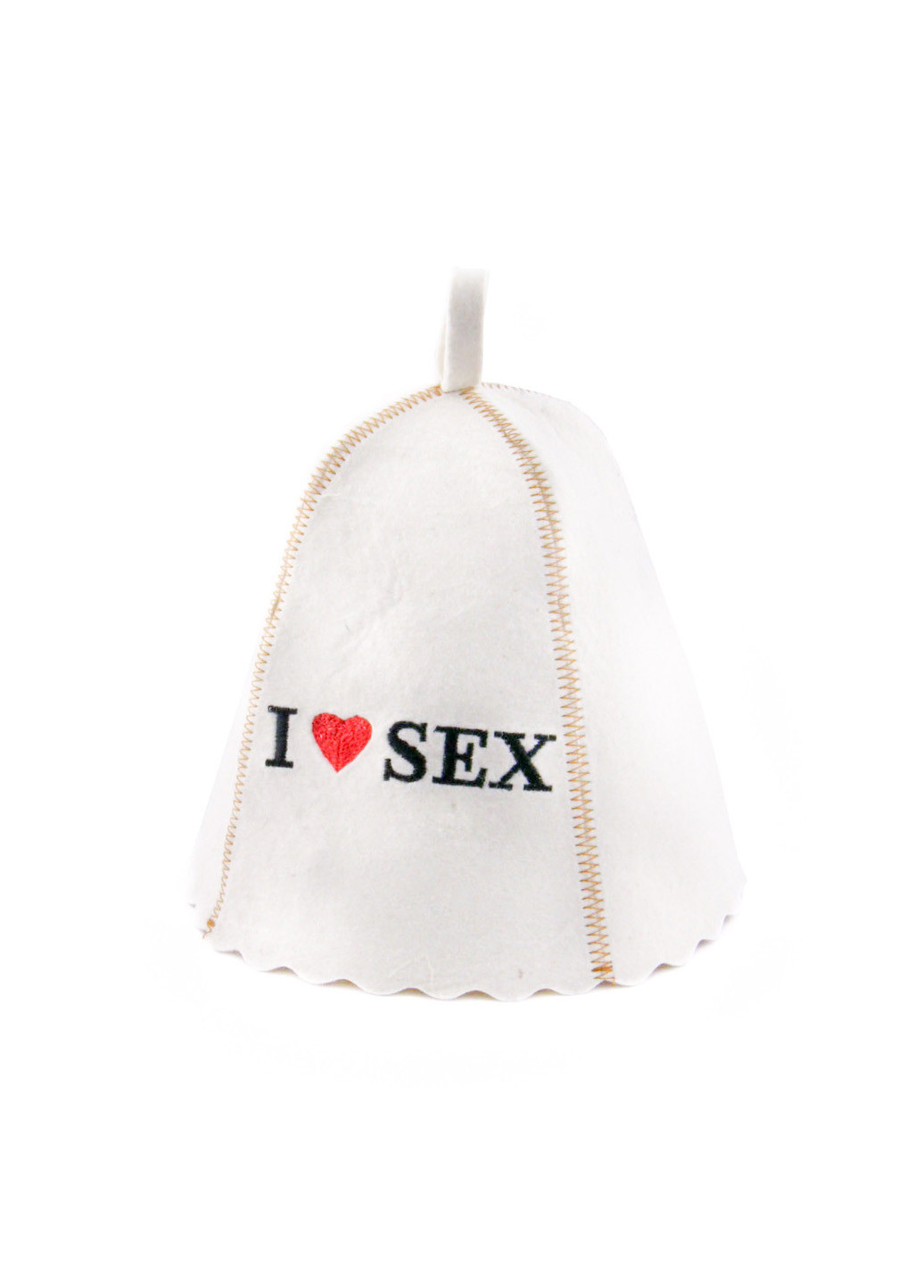 Банная шапка "I love sex" Luxyart (189142656)