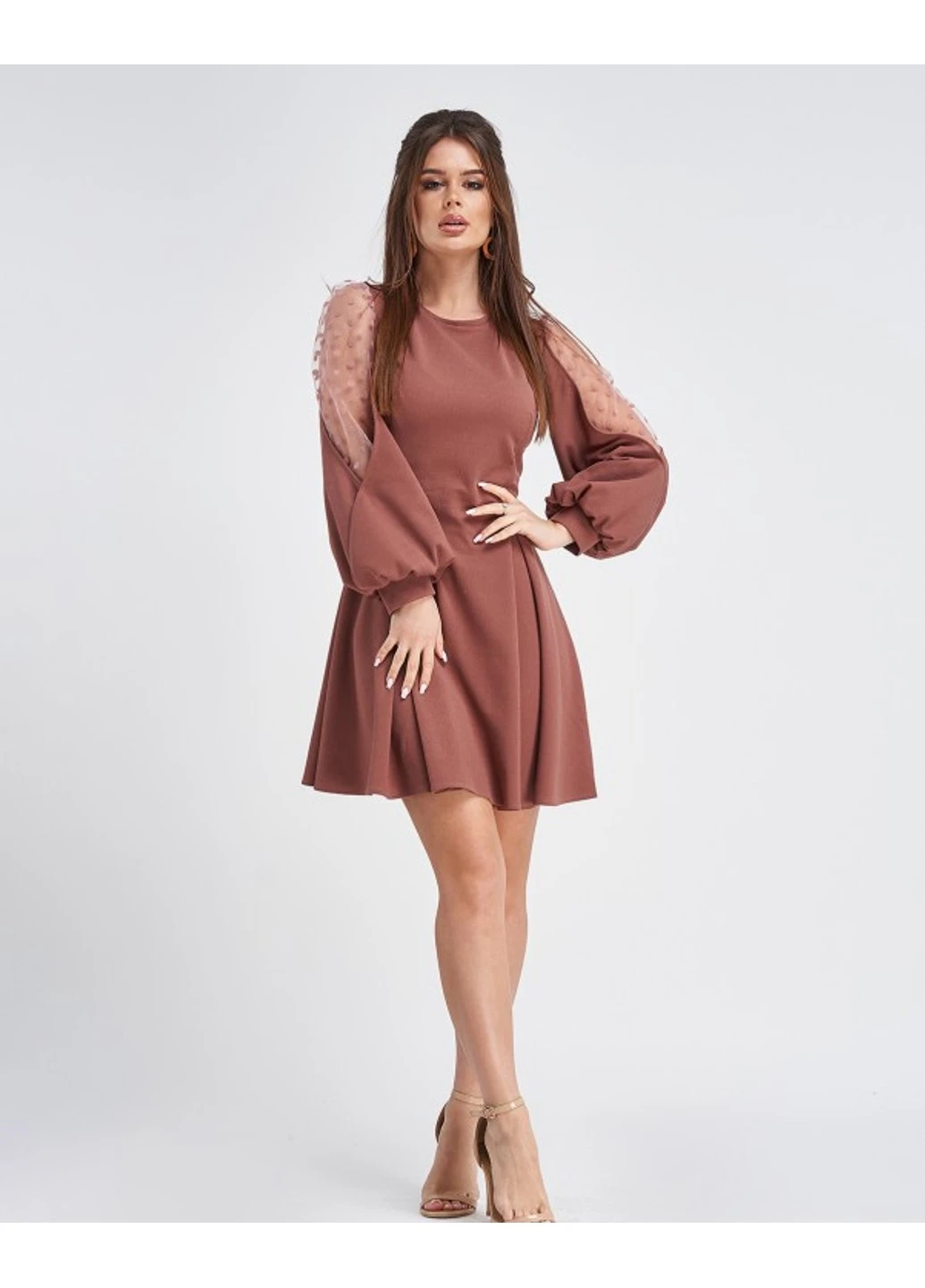 Бежева вечірня сукня 11254 s чорний ISSA PLUS однотонна