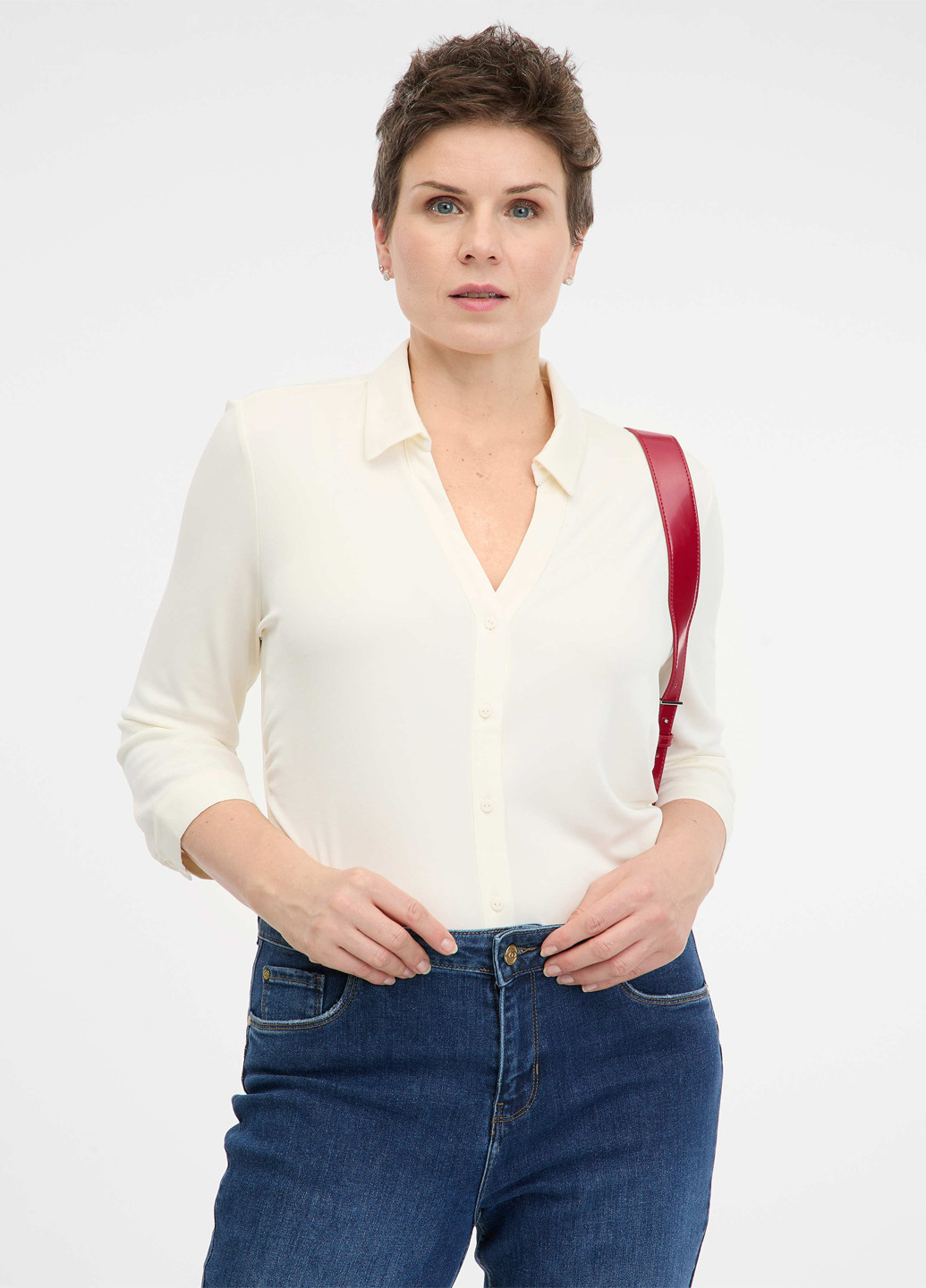Молочная блуза Orsay