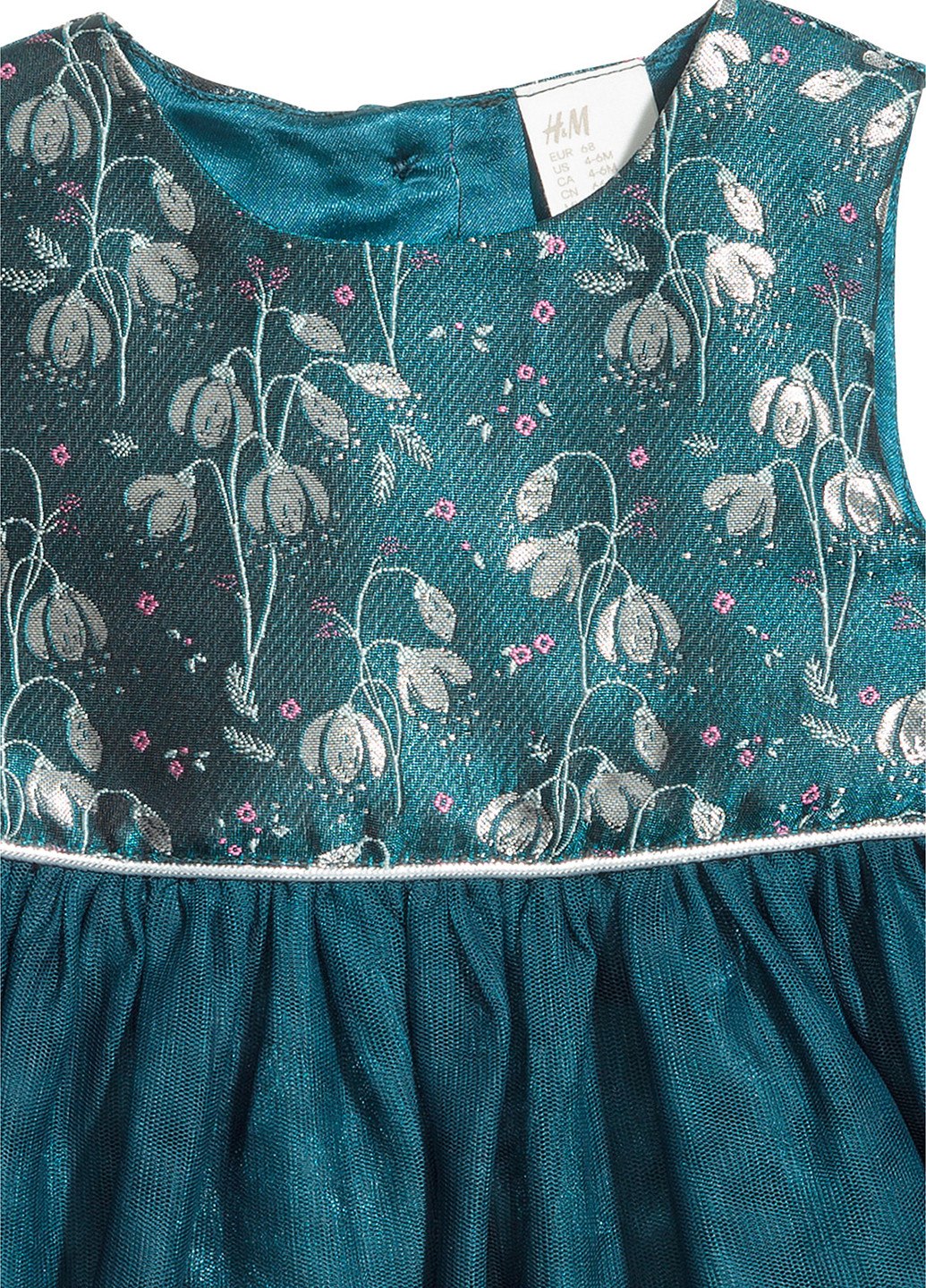 Бирюзовое платье H&M (88021035)