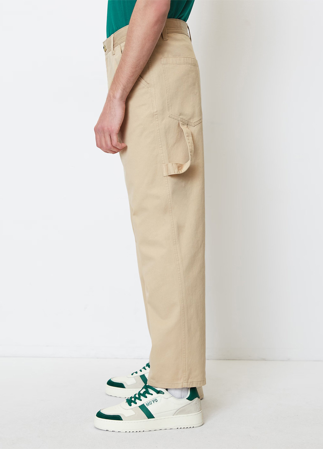 Бежевые кэжуал демисезонные брюки Marc O'Polo