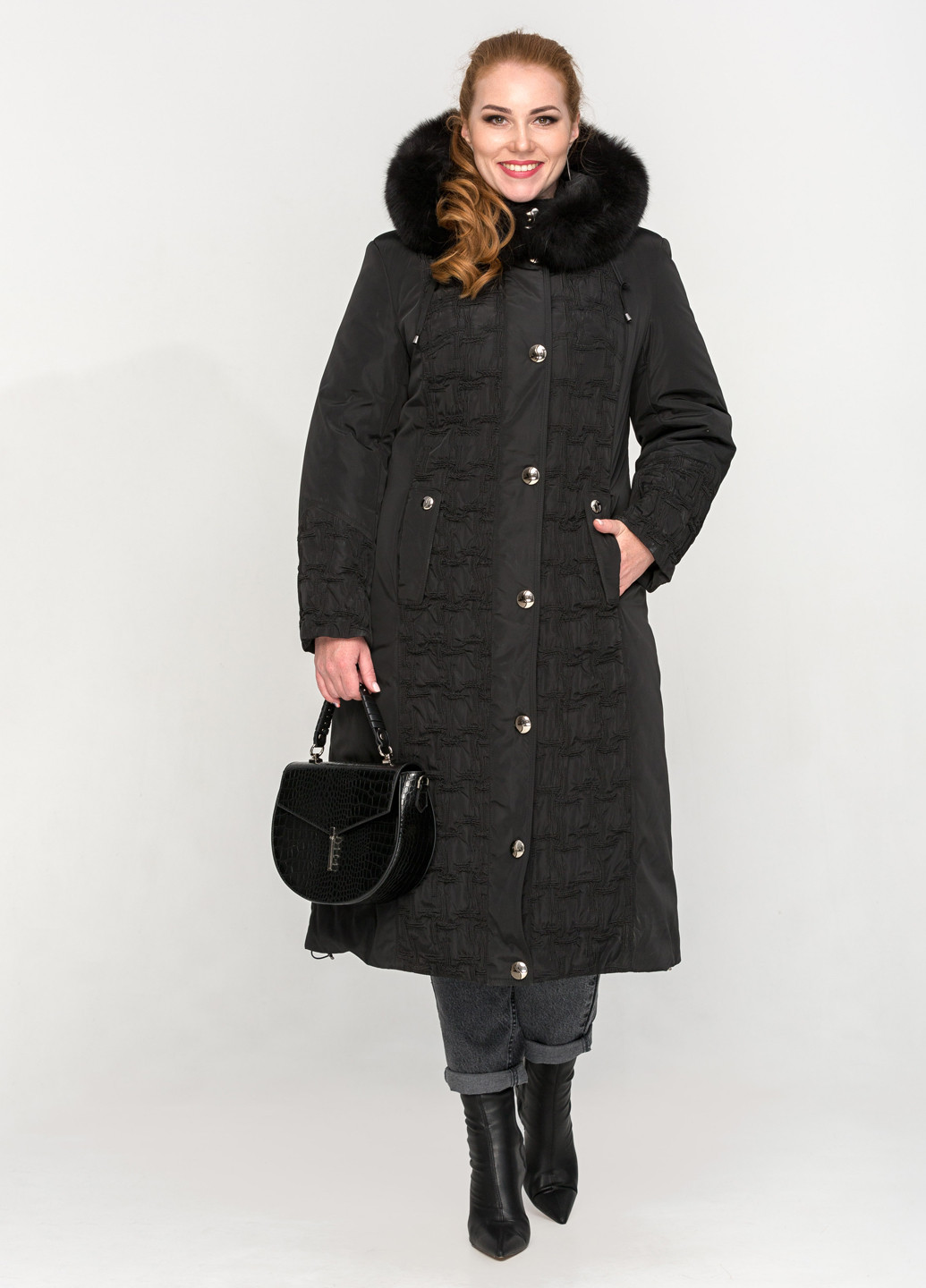 Черная зимняя зимняя куртка Mangust