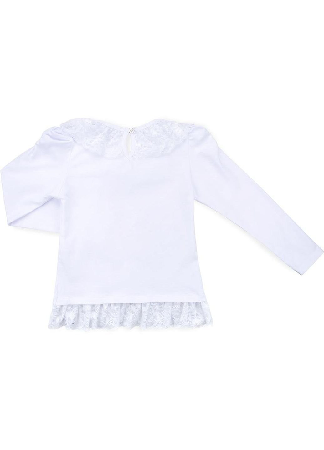 Кофта з мереживом (11179-128G-white) Breeze (251313401)