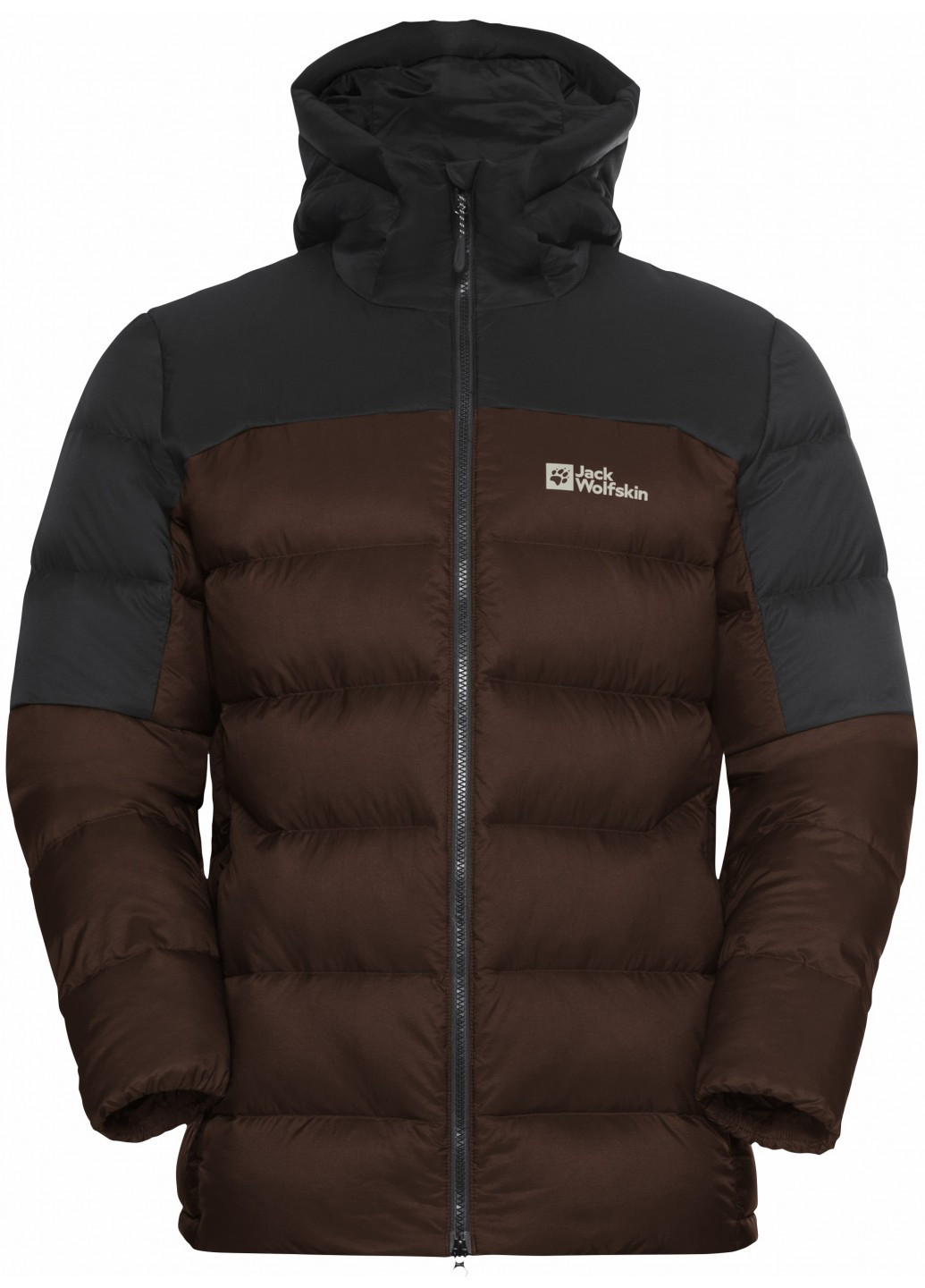 Коричневый зимний Пуховик Jack Wolfskin
