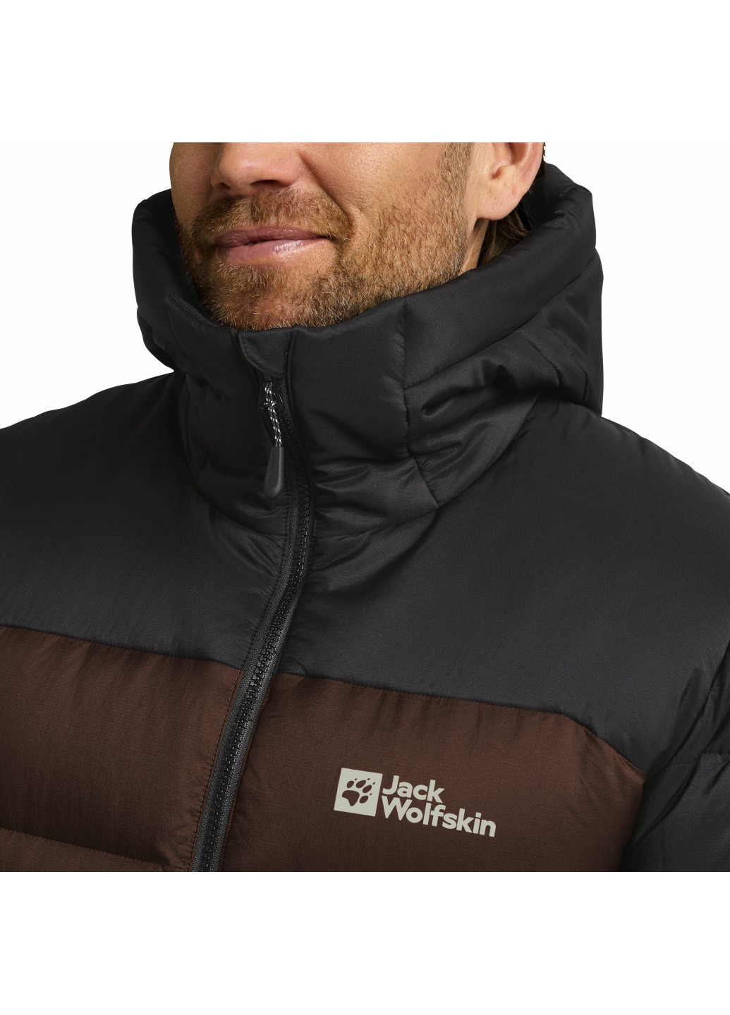 Коричневый зимний Пуховик Jack Wolfskin