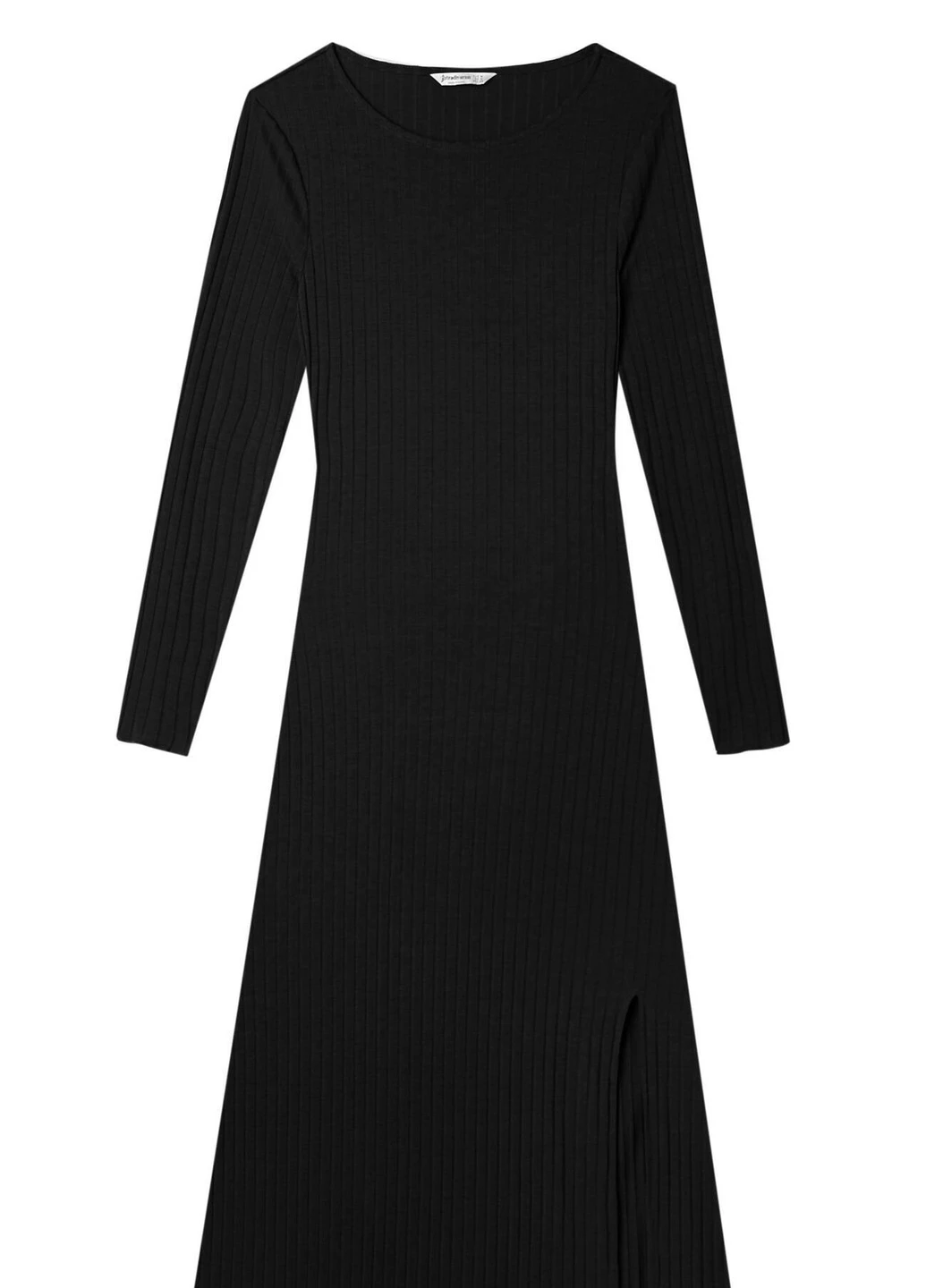 Черное платье демисезон Stradivarius