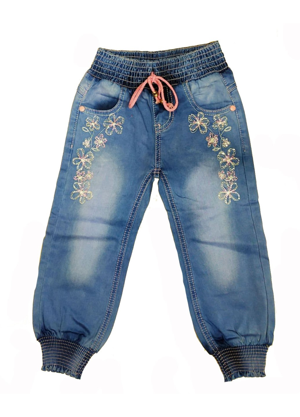 Голубые демисезонные джинсы Yuke