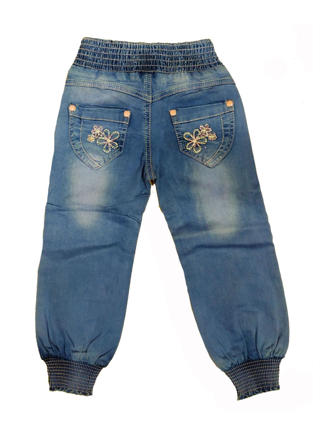 Голубые демисезонные джинсы Yuke