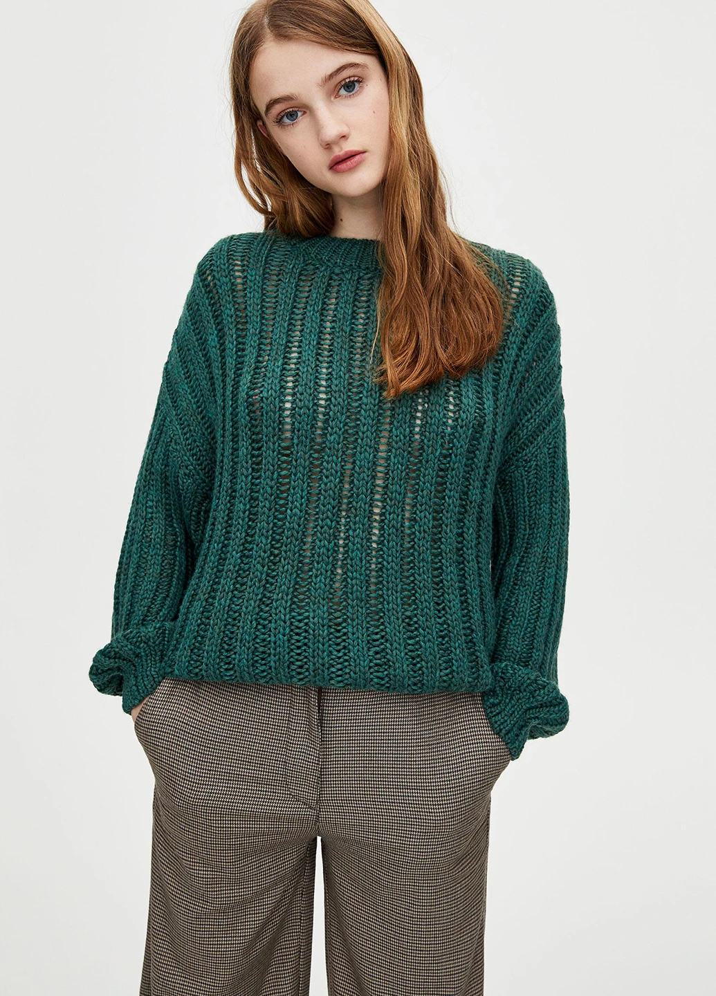 Зелений демісезонний джемпер джемпер Pull & Bear