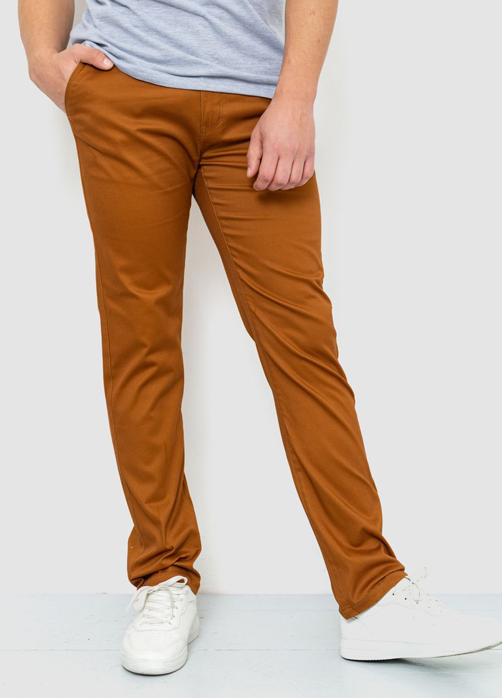 Светло-коричневые кэжуал демисезонные чиносы брюки Ager