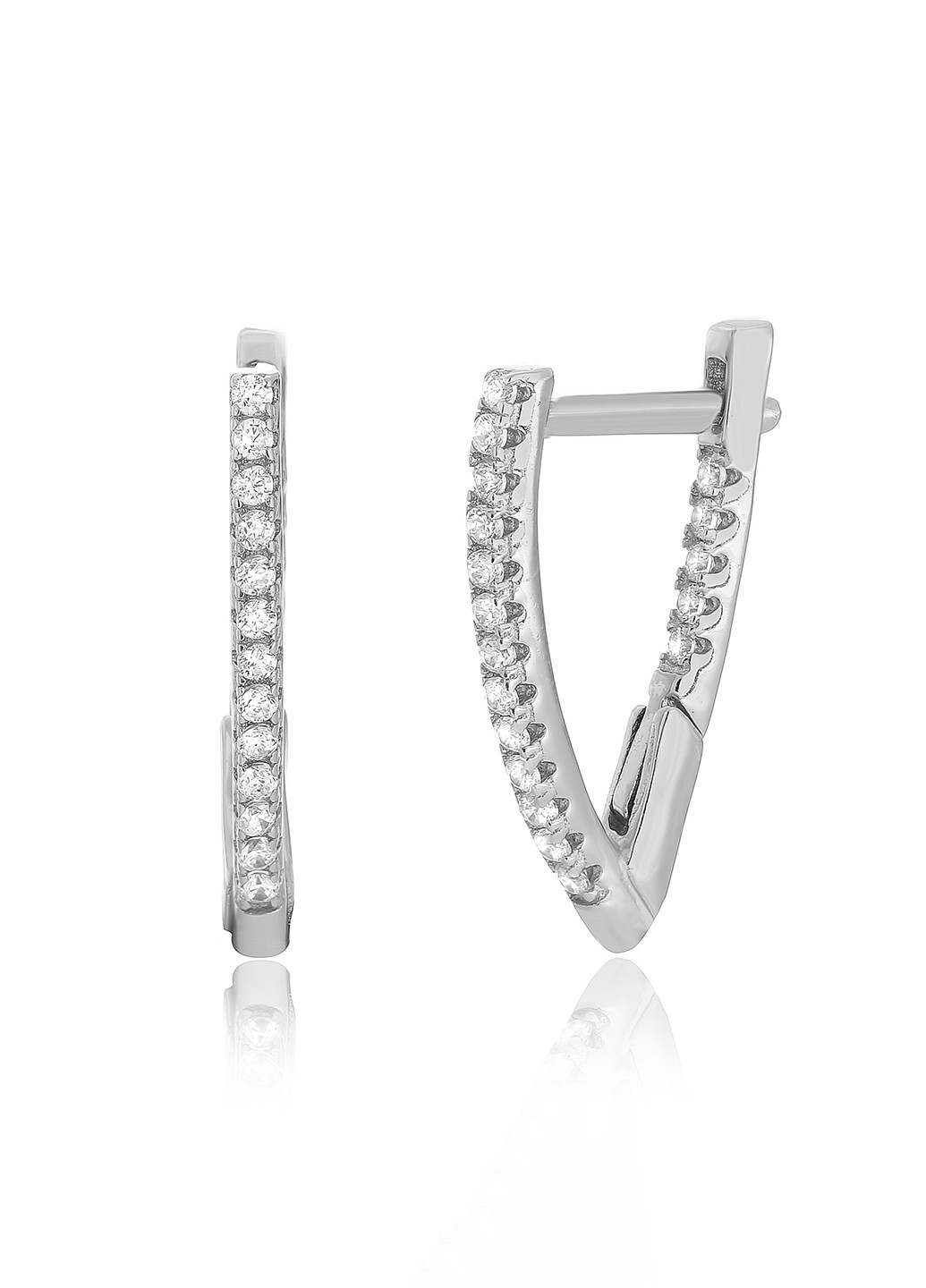 Срібні сережки з фіанітами с2ф / 180 Silvex925 (201169580)