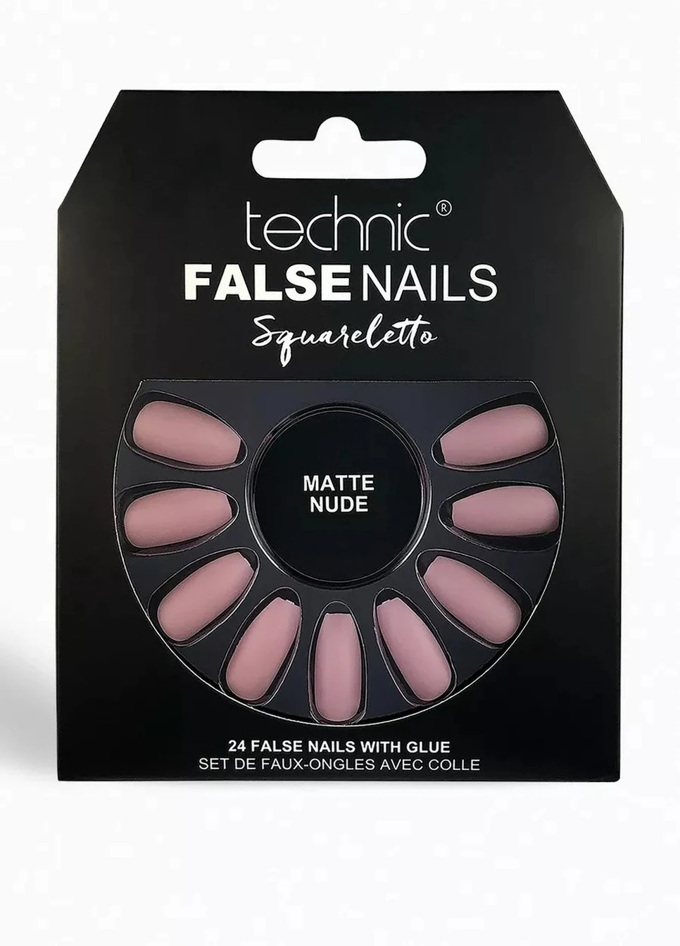 НАКЛАДНІ НІГТІ SQUARELETTO MATTE NUDE Technic (256239001)