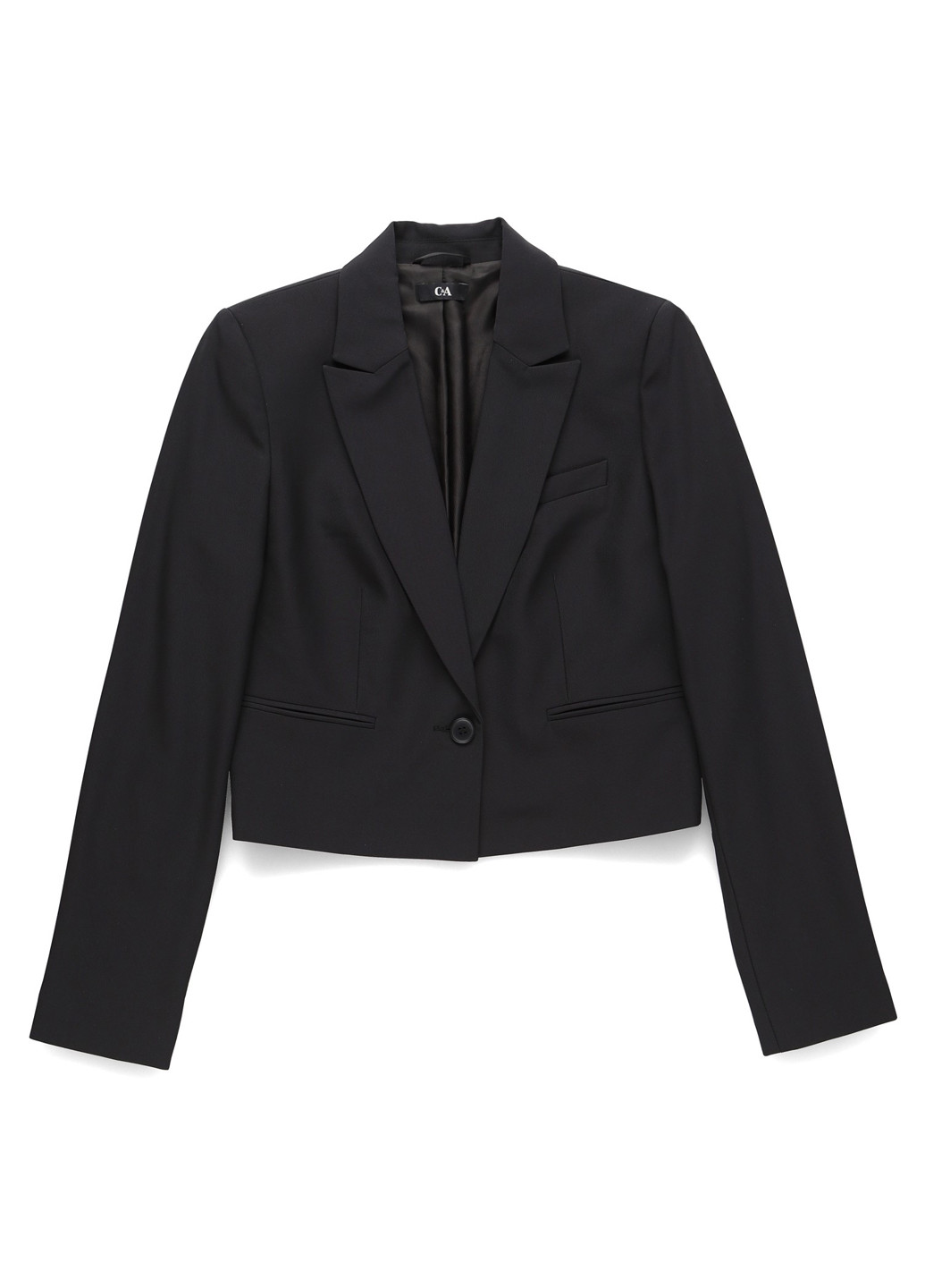Черный женский жакет C&A однотонный - демисезонный