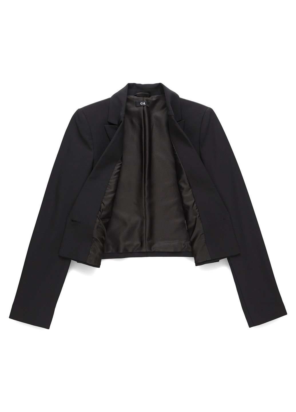 Черный женский жакет C&A однотонный - демисезонный
