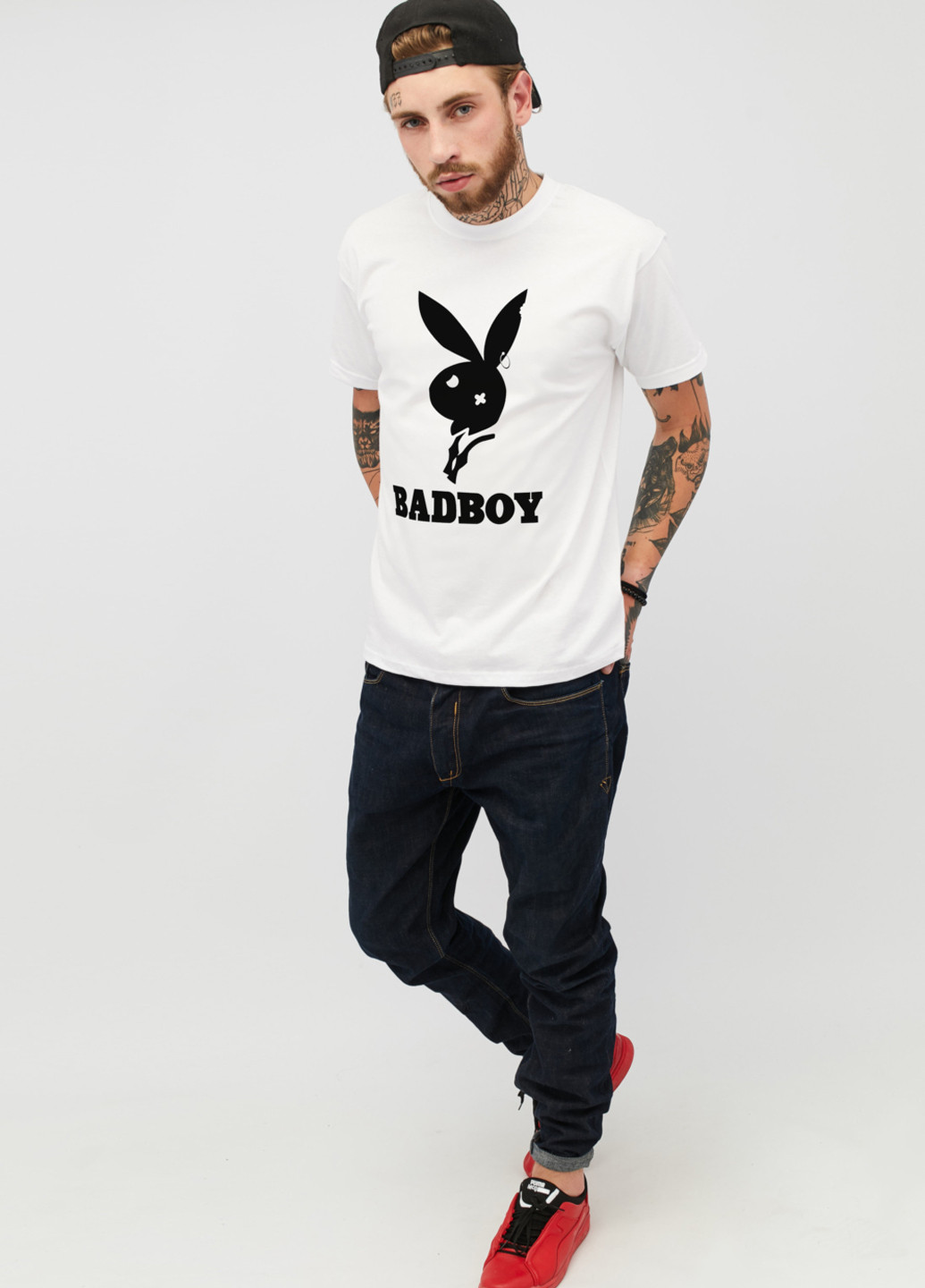 Біла футболка YAPPI