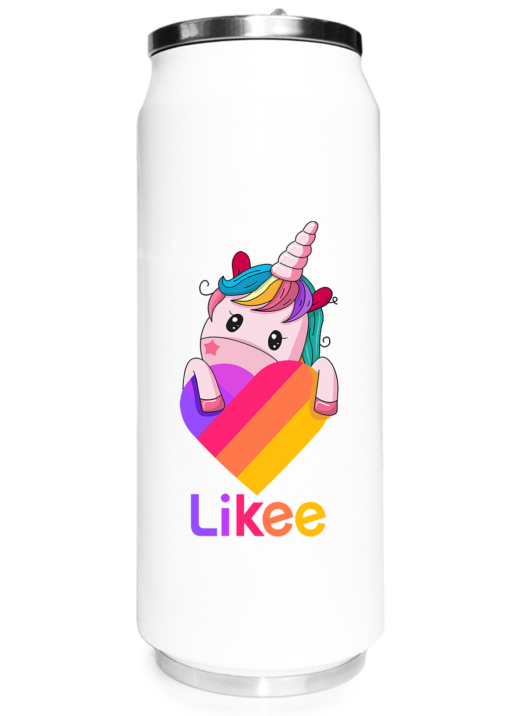 Термобанка Лайк Єдиноріг (Likee Unicorn) (31091-1597) термокружка MobiPrint (218988269)